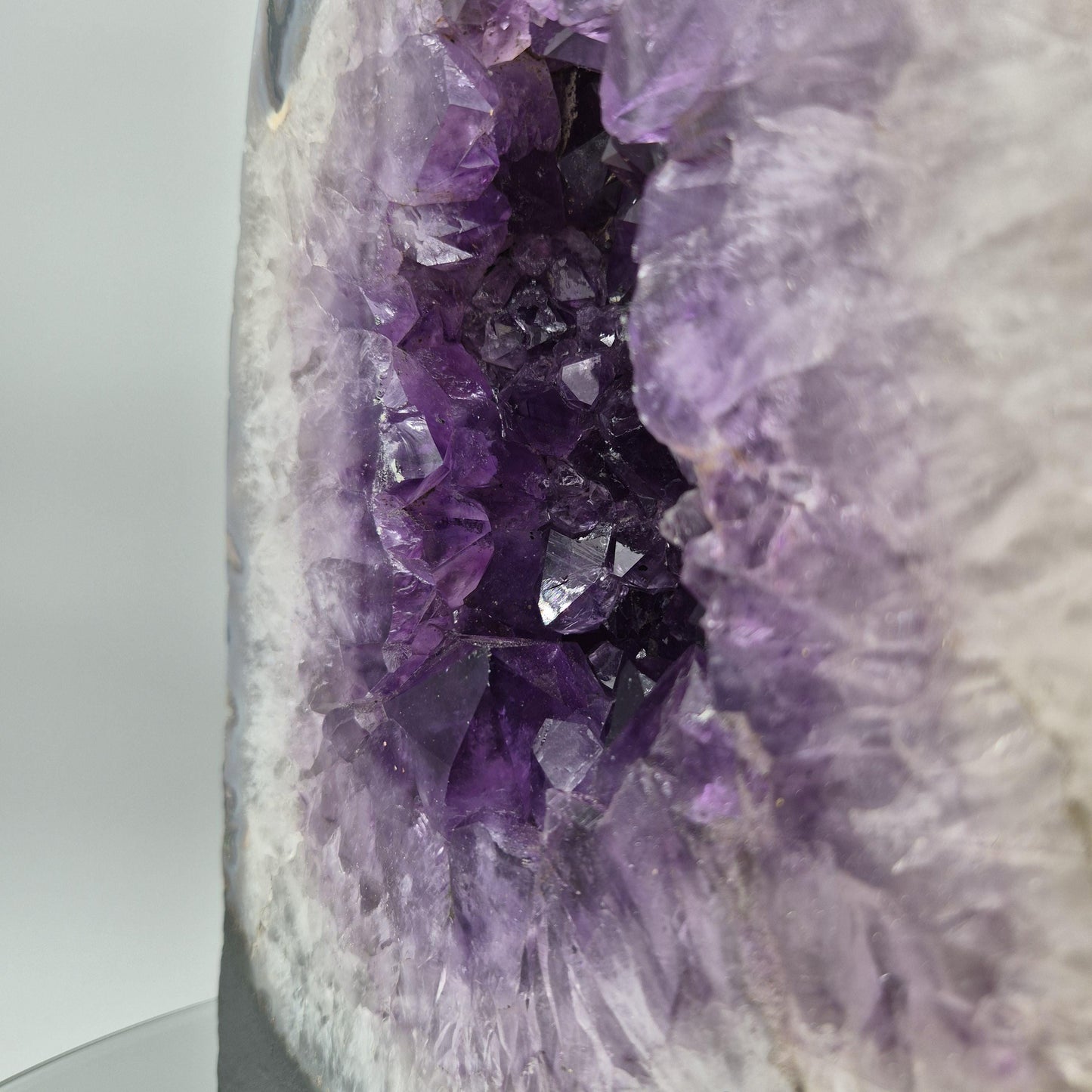 Polished Amethyst Cathedral - Brazil | 18.98 lbs | 10.5in Large Statement Crystal Geode Crystal Hoarder