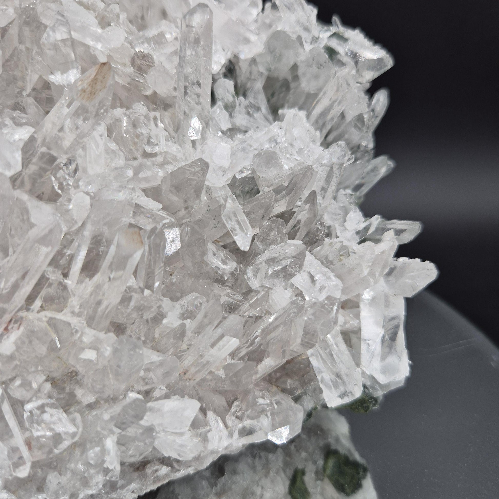 AAA+ Huge Lemurian Quartz Cluster Water Clear Points 10x8x6 10.75 lbs Colombia Crystal Hoarder