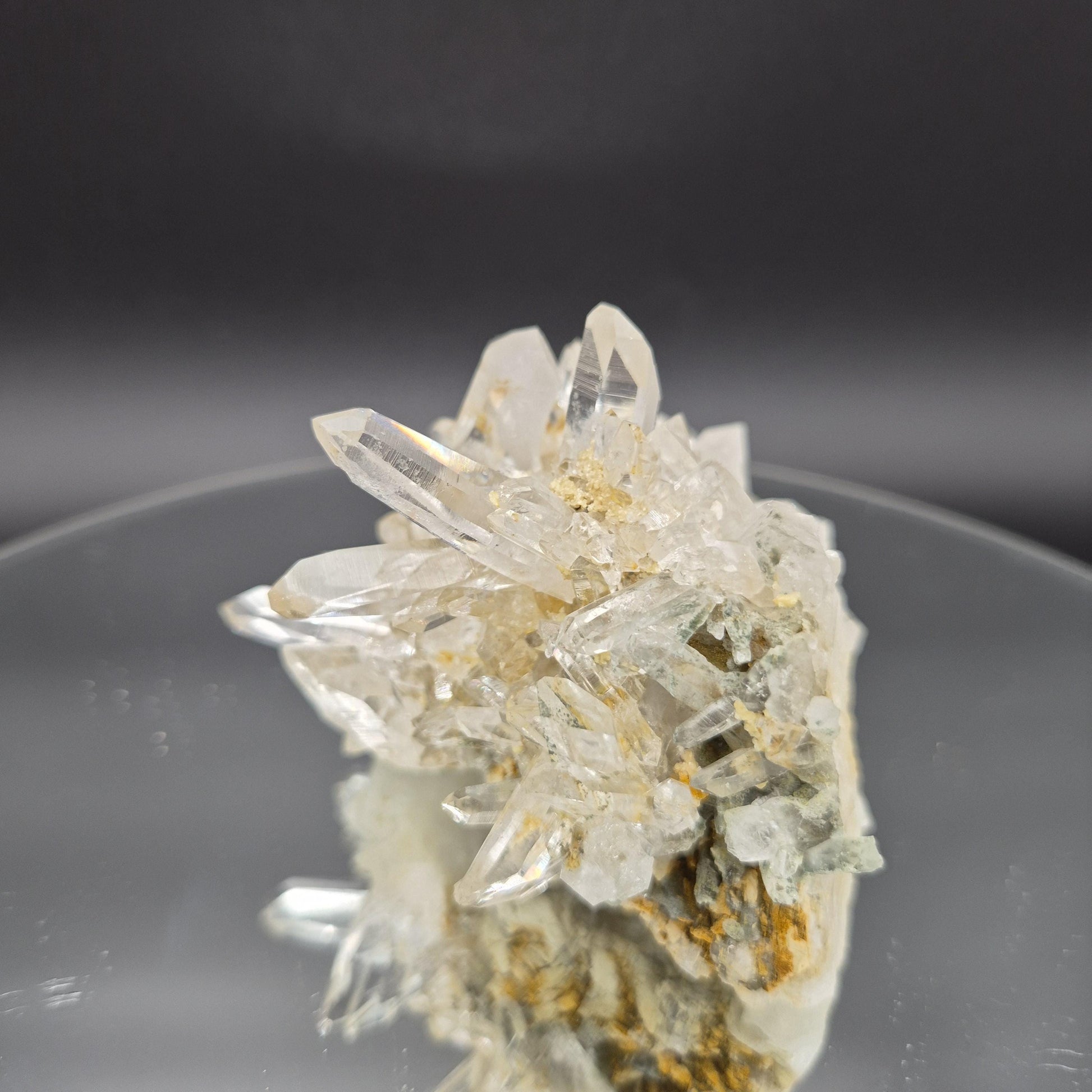 AAA+ Golden Healer Quartz with Clear Points Chlorite 4.5x3.5x3 1.13 lbs Colombia Crystal Hoarder