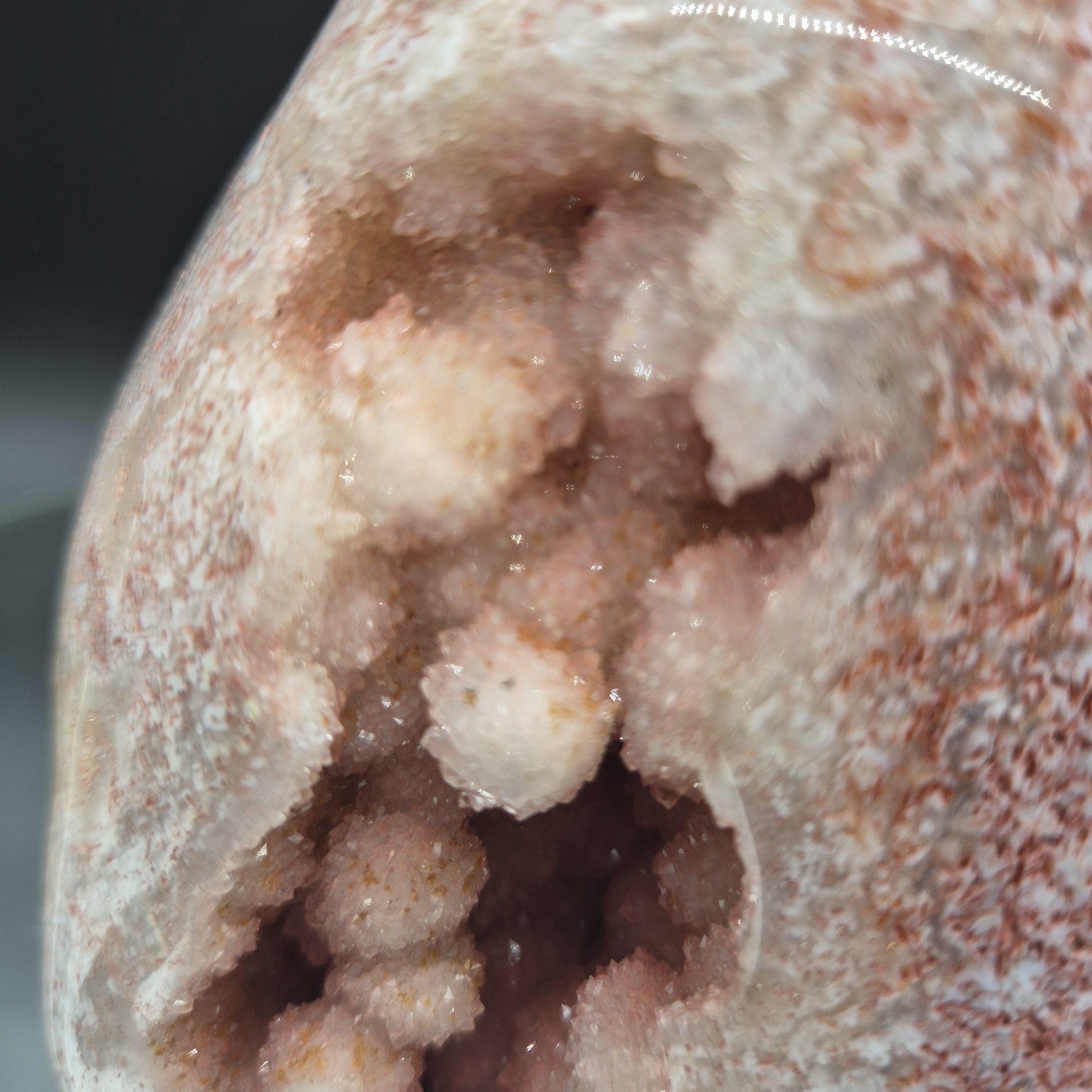 AAA+ Perfect Fully Polished Pink Amethyst Freeform with Rare Bubble Formation - Brazil - 5 x 4in - 3.06 lbs - Collector Display Crystal Hoarder
