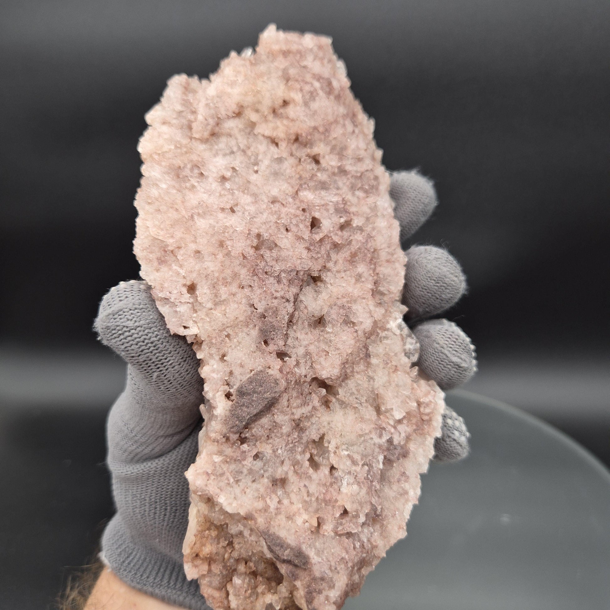 AAA+ Rare Pink Lemurian Quartz Cluster Water Clear Points Colombia 8x3.5x2.5 1.96 lbs Crystal Hoarder