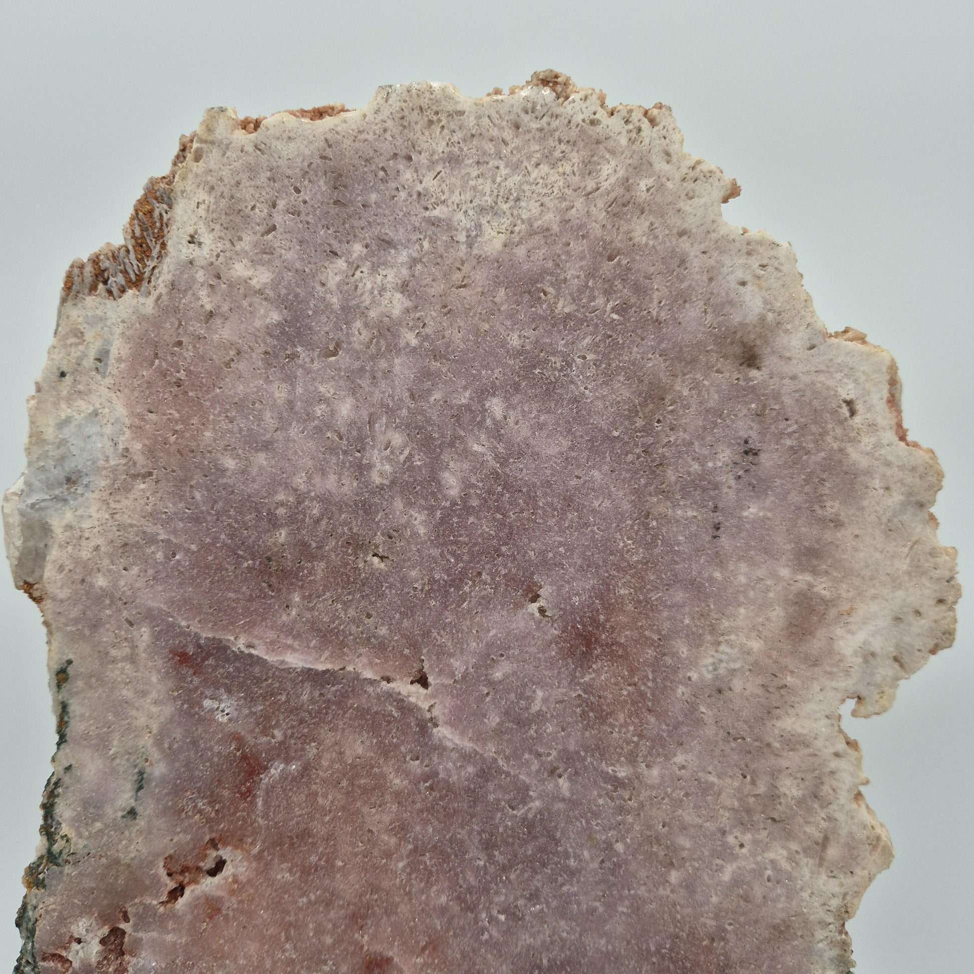 Pink Amethyst Slab on Stand - Brazil | 19in Tall Crystal Display Crystal Hoarder