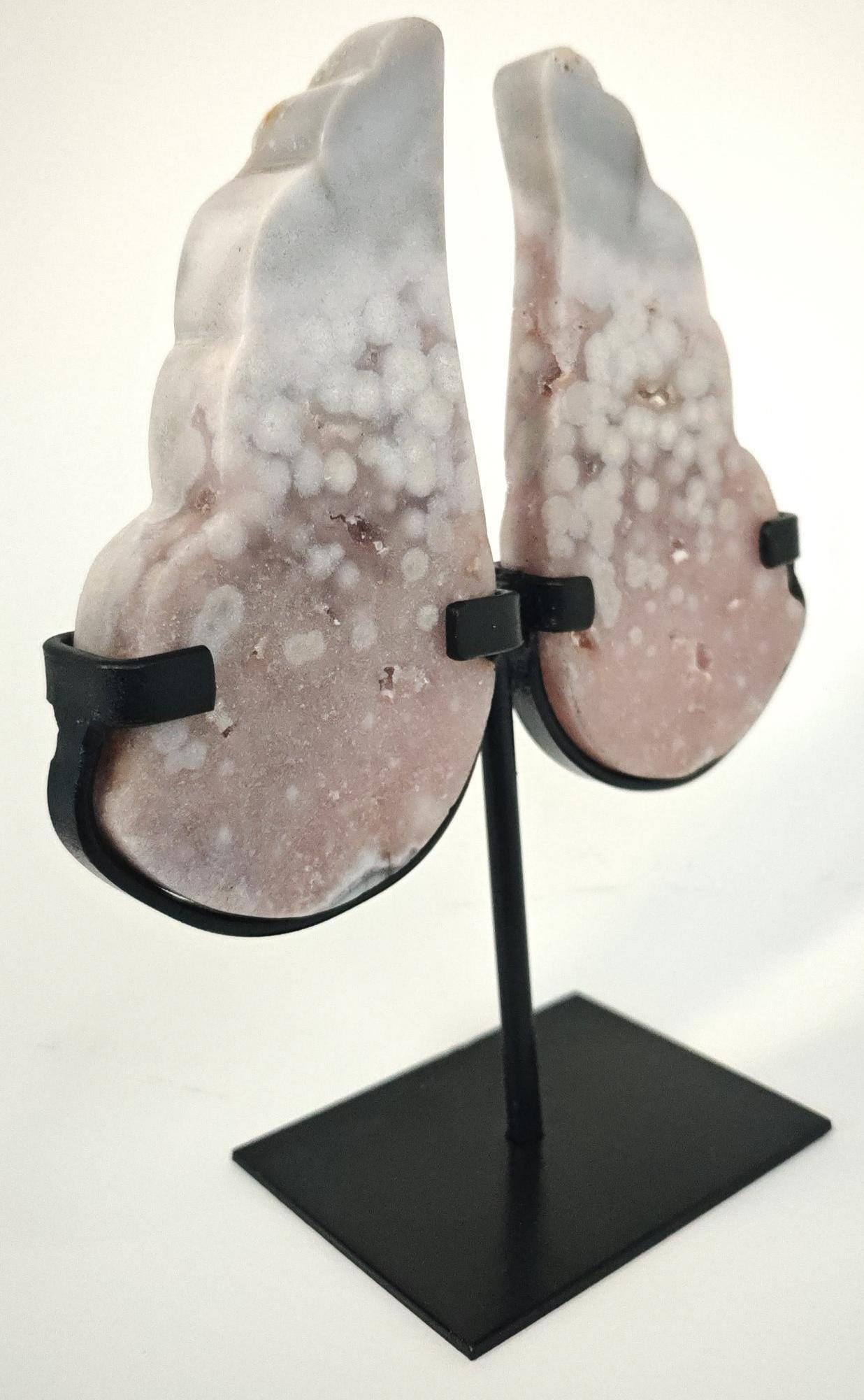 Pink Amethyst Angel Wings 8in Crystal Hoarder