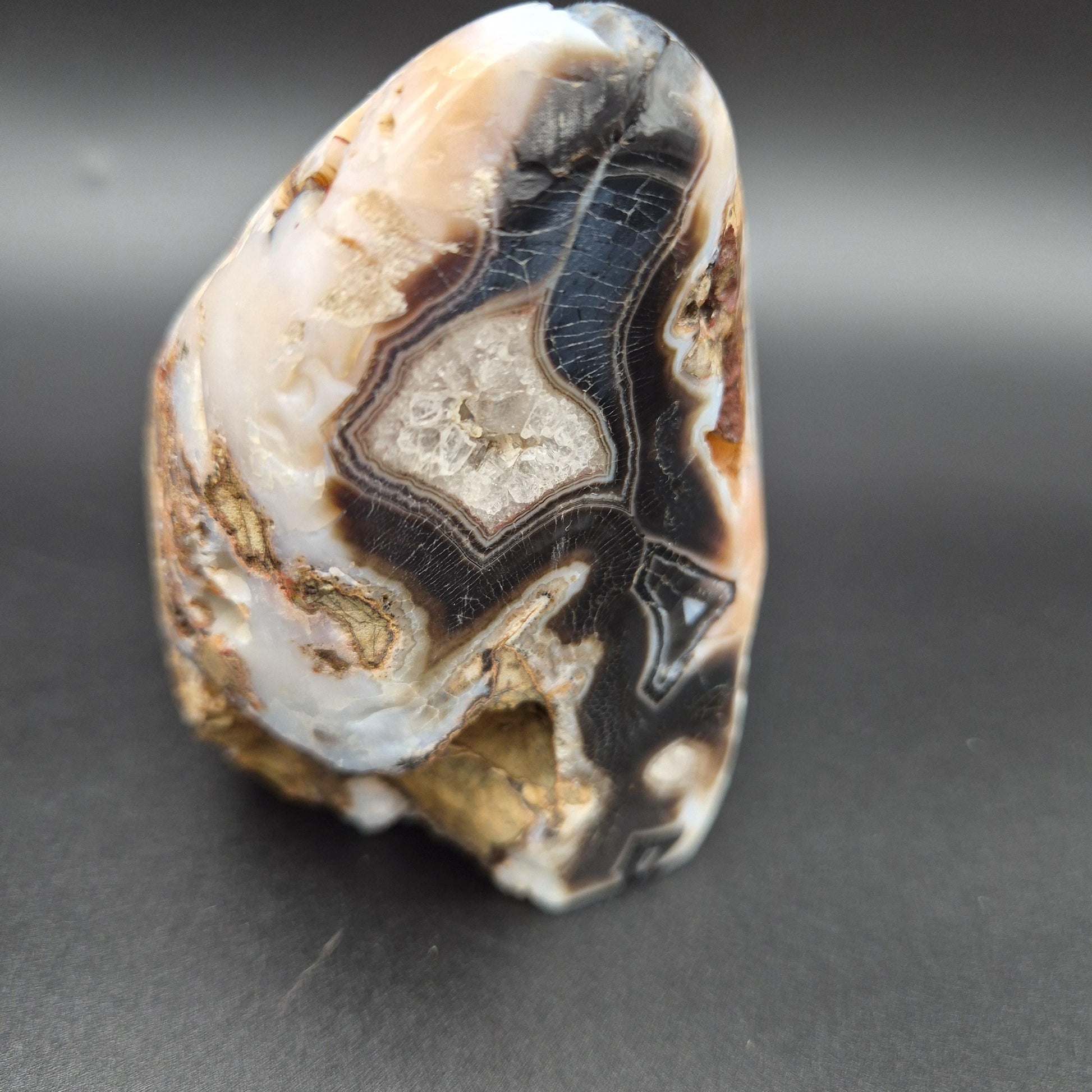 Super Rare Light Citrine Quartz Pink Blue Purple Black Agate Uruguay 1.14 lbs Crystal Hoarder