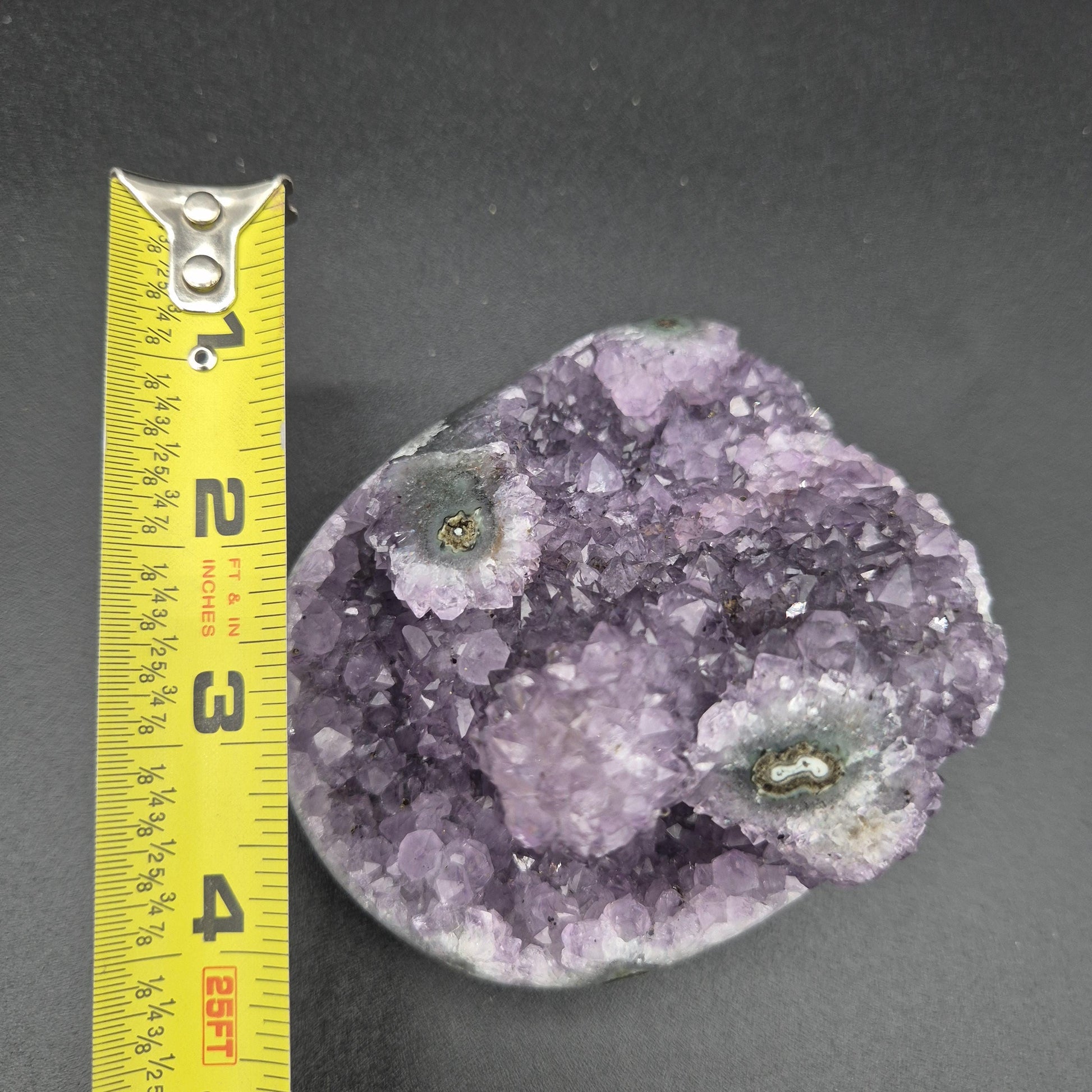Mini Mountain Amethyst with Stalactite - Uruguay Crystal Specimen - 4 x 3.5in - 1.45 lbs - Natural Collector Display Crystal Hoarder