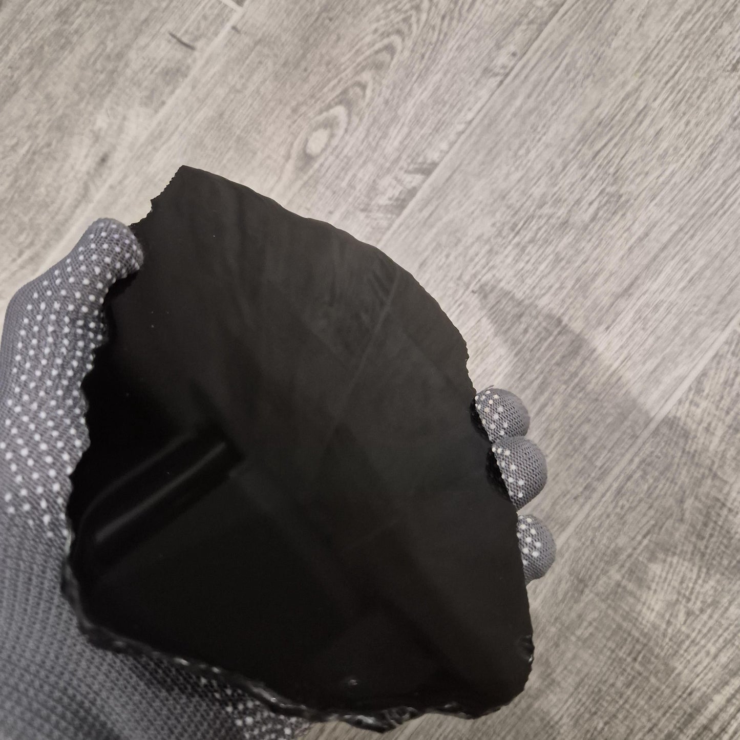 Black Obsidian Scrying Mirror 7.5x5 inch | Live Edge Polished Volcanic Glass Divination Mirror | 1.19 lbs Crystal Hoarder