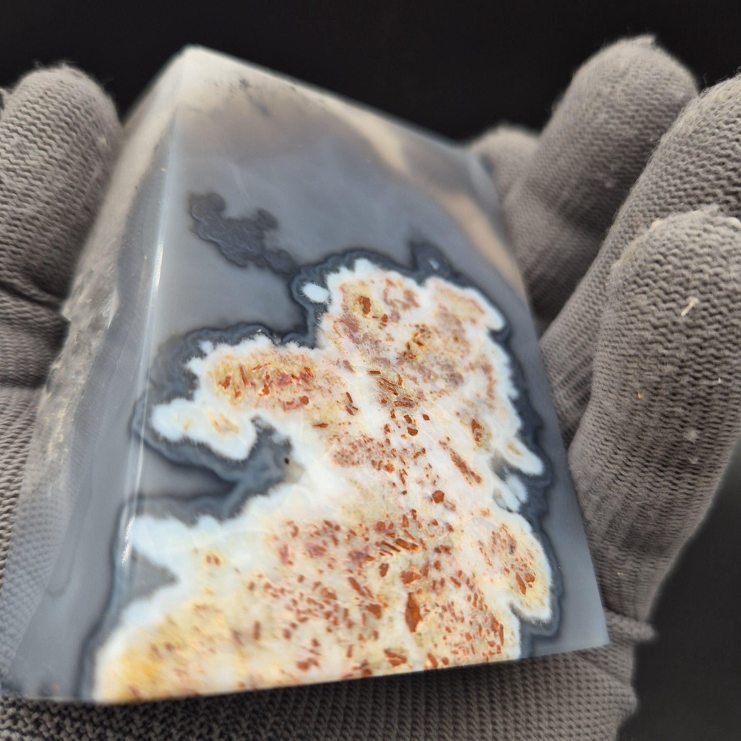 Super Rare Parallelogram Blue Agate Quartz & Pink Amethyst Cube | Brazilian Crystal Display | 1.07 lbs Crystal Hoarder