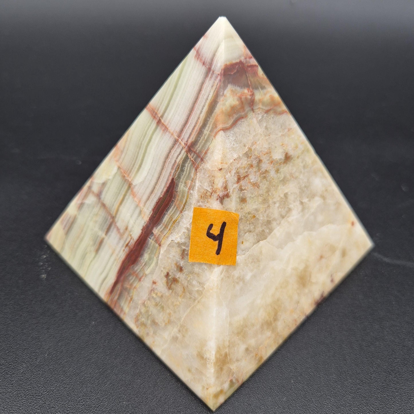 4 Inch Polished Green Onyx Pyramid | Green Onyx Decor | Crystal Pyramid | 2 lbs | Choose 1 of 4