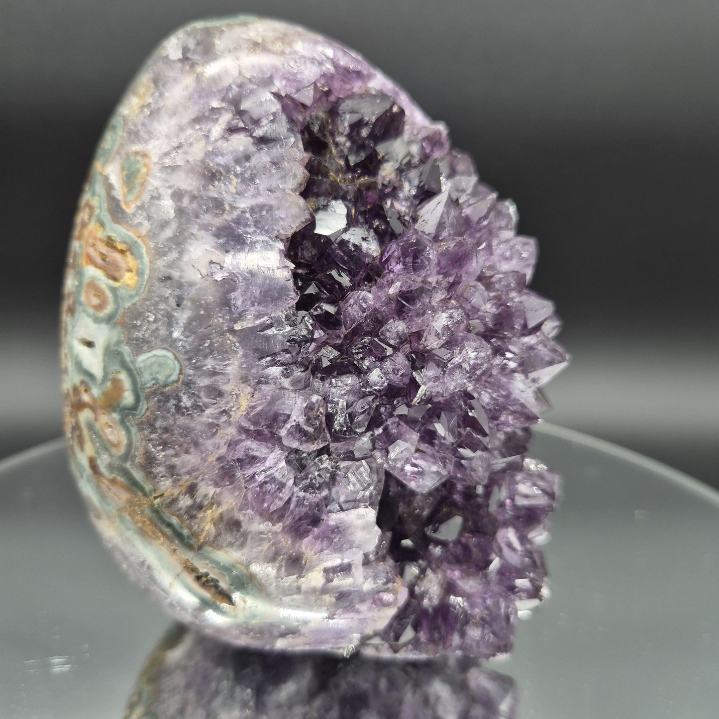 AAA+ Huge Amethyst Egg - Uruguay 5.17 lbs, 4.5 x 5in Crystal Hoarder