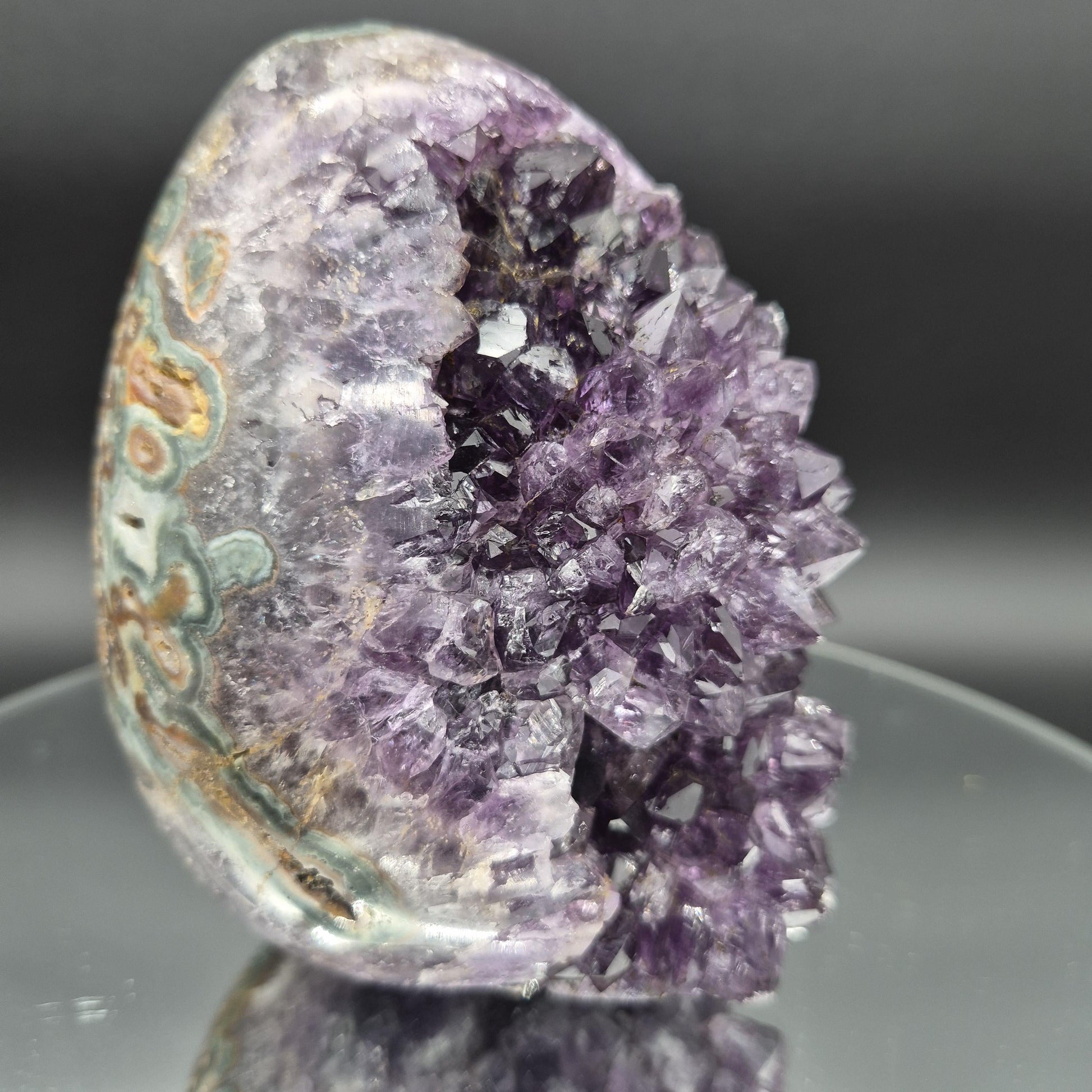 AAA+ Huge Amethyst Egg - Uruguay 5.17 lbs, 4.5 x 5in Crystal Hoarder