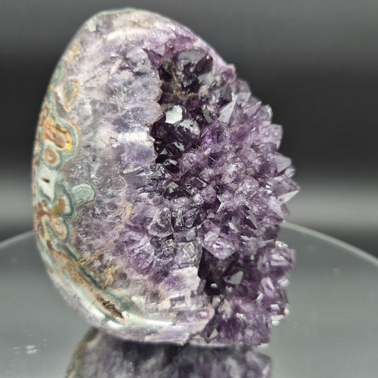 AAA+ Huge Amethyst Egg - Uruguay 5.17 lbs, 4.5 x 5in Crystal Hoarder