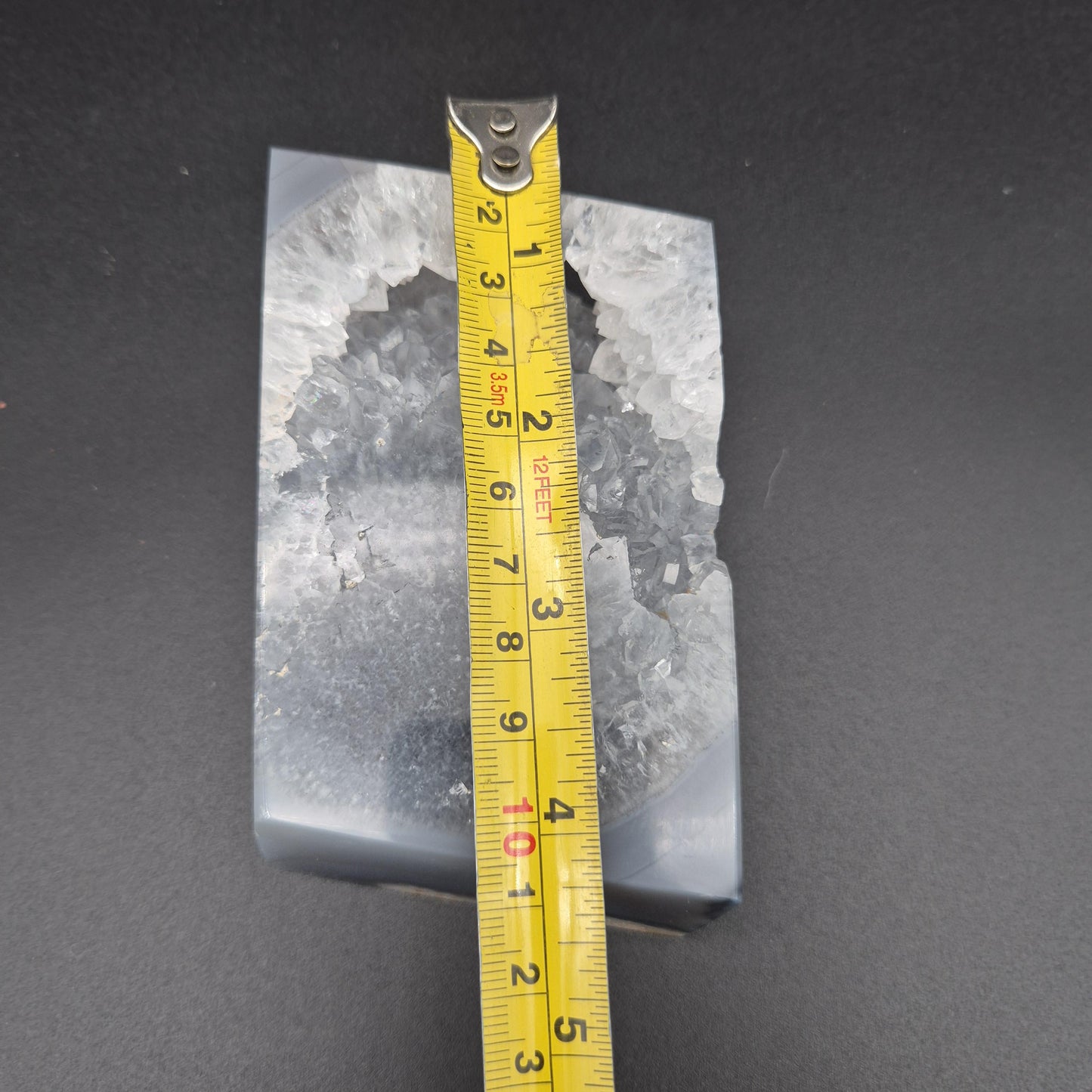 Super Rare Parallelogram Blue Agate Quartz & Pink Amethyst Cube | Brazilian Crystal Display | 1.07 lbs Crystal Hoarder