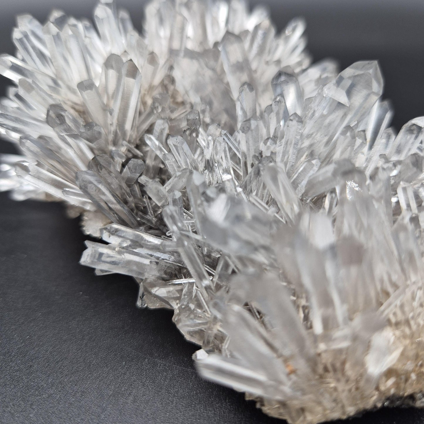 Rare DOW Chrysanthemum Lemurian Quartz Cluster with Pyrite Colombia 0.81 lbs Crystal Hoarder Crystal Hoarder