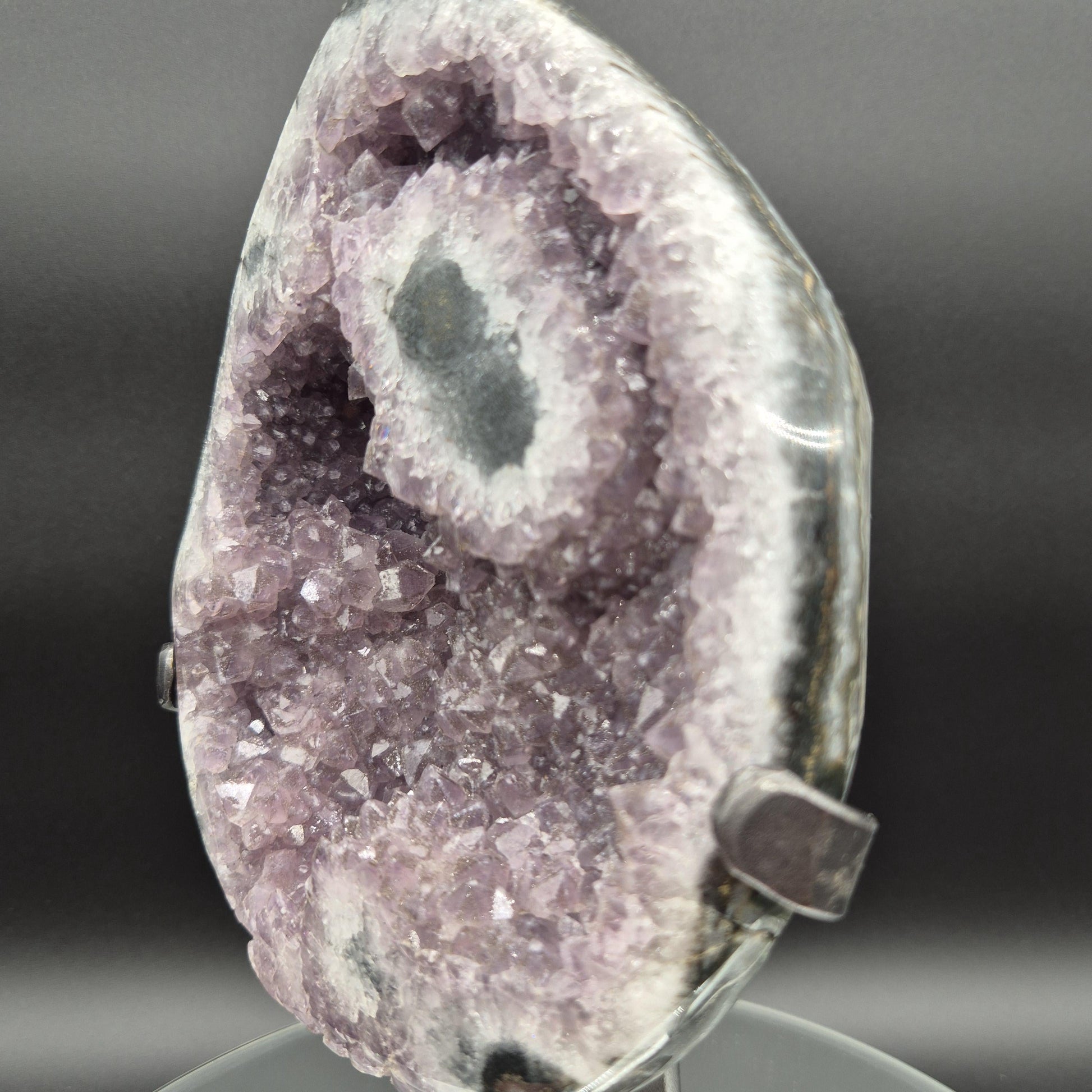 AAA+ Uruguay Amethyst Freeform with Stalactite Eye - 5.7 lbs - 11 x 6in - Druzy Quartz - One of a Kind Statement Piece Crystal Hoarder