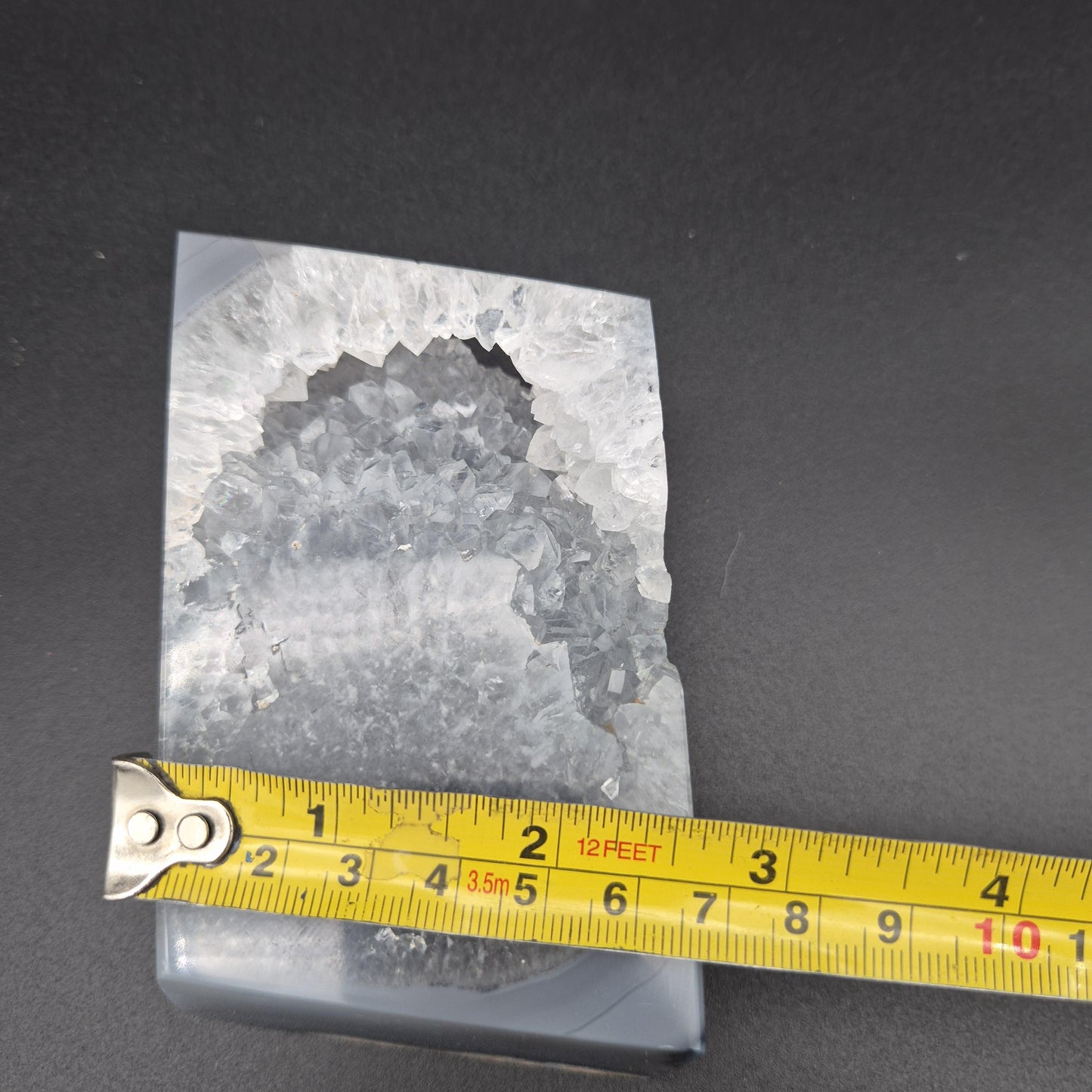 Super Rare Parallelogram Blue Agate Quartz & Pink Amethyst Cube | Brazilian Crystal Display | 1.07 lbs Crystal Hoarder