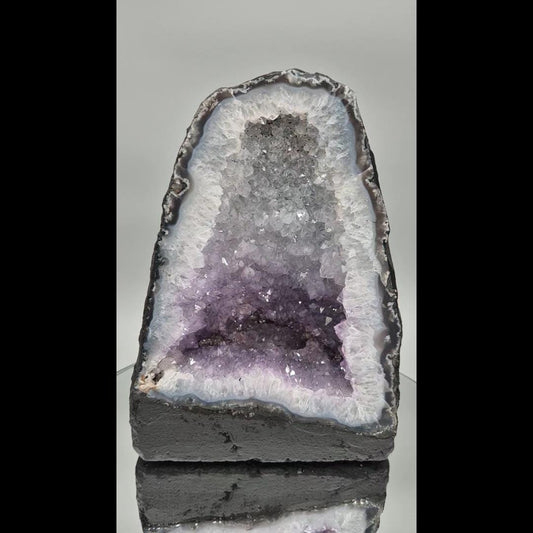 Rare Multi-Color Amethyst Cathedral - Brazilian Amethyst Geode - Natural Crystal Display Crystal Hoarder