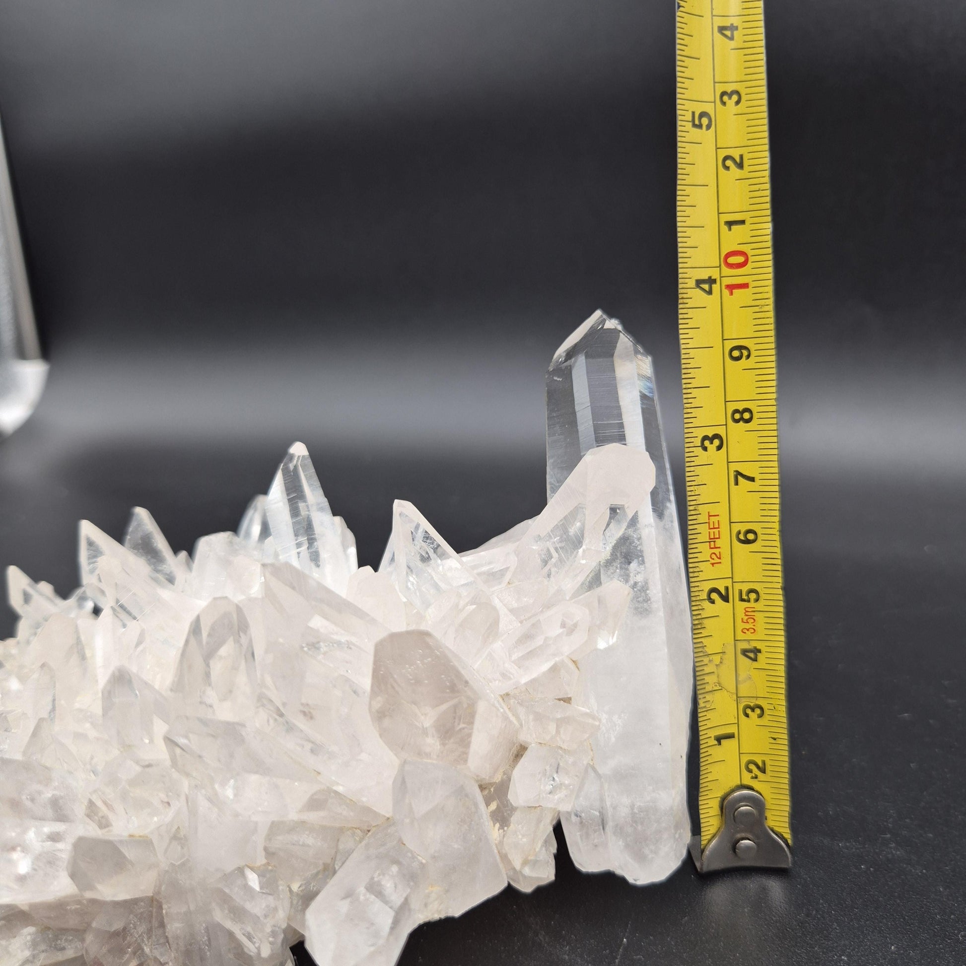 AAA+ Rare Water Clear Light Pink Lemurian Quartz Cluster Colombia 6x5x3.5 2.08 lbs Crystal Hoarder