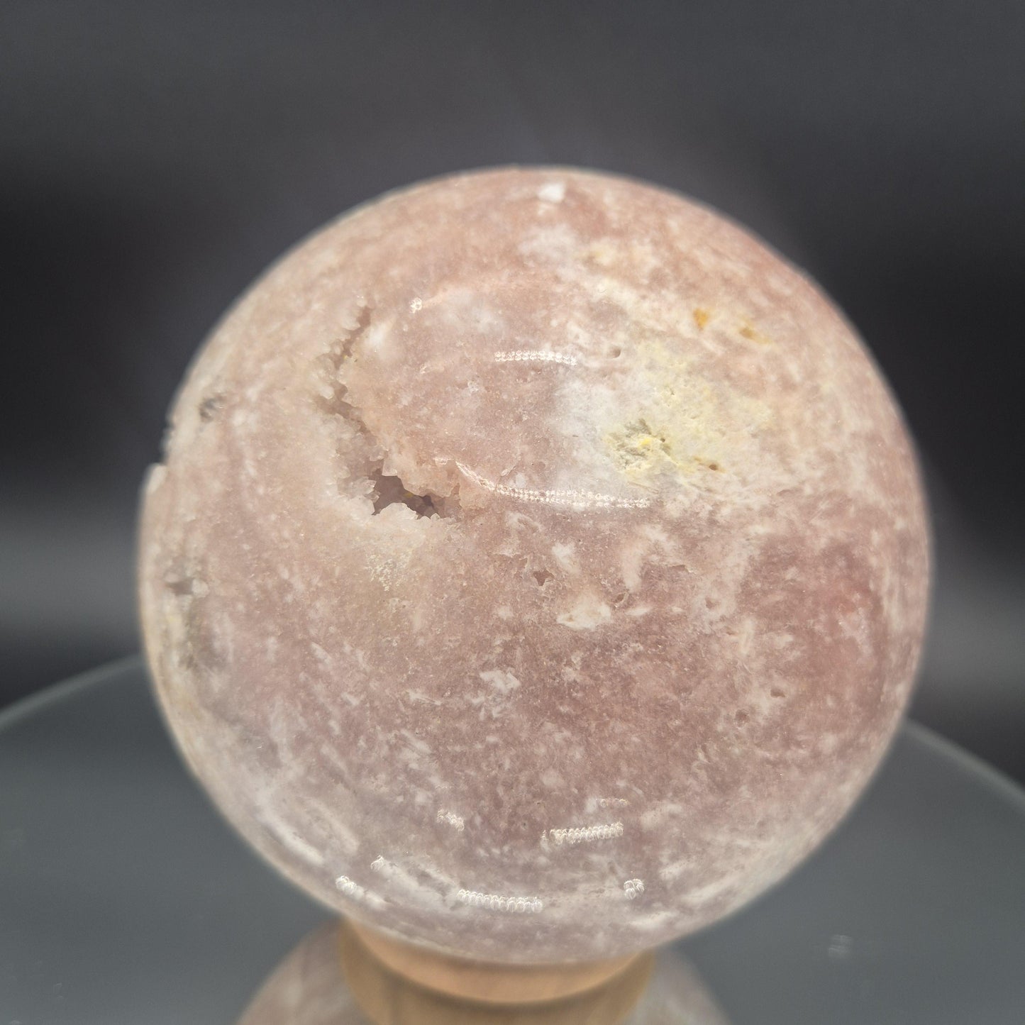Huge AAA+ Pink Amethyst Sphere - 5 Inch (125mm) - 6.62 lbs - Brazil - Rare High-End Crystal Decor Crystal Hoarder