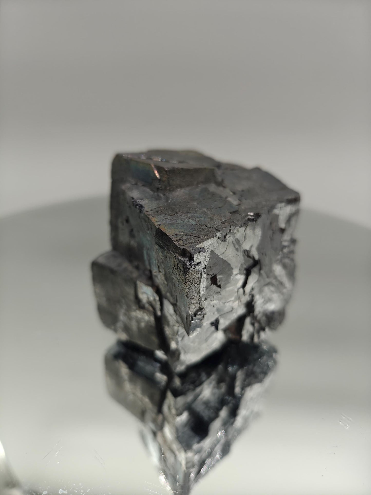 Huge Shiny Stepped Galena Crystal | Missouri Mineral Specimen | Metallic Cubic Formation | Collector Display Piece | 2.39 lbs Crystal Hoarder