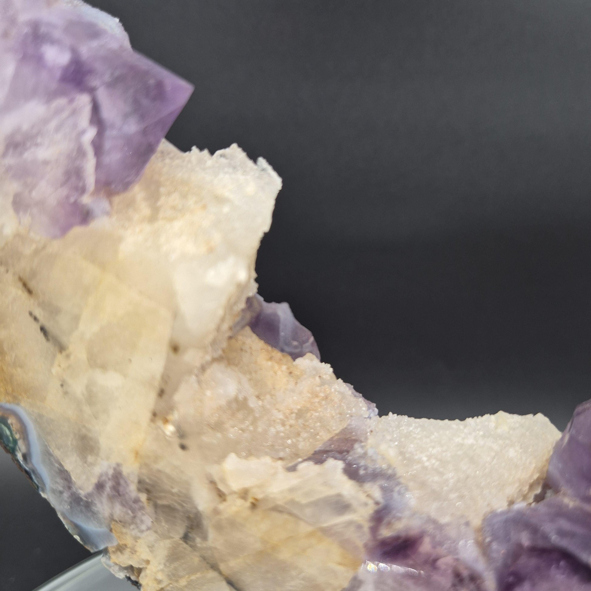 AAA+ Amethyst Portal with UV Reactive Calcite Brazil 16x10x1.5 7.16 lbs Crystal Hoarder