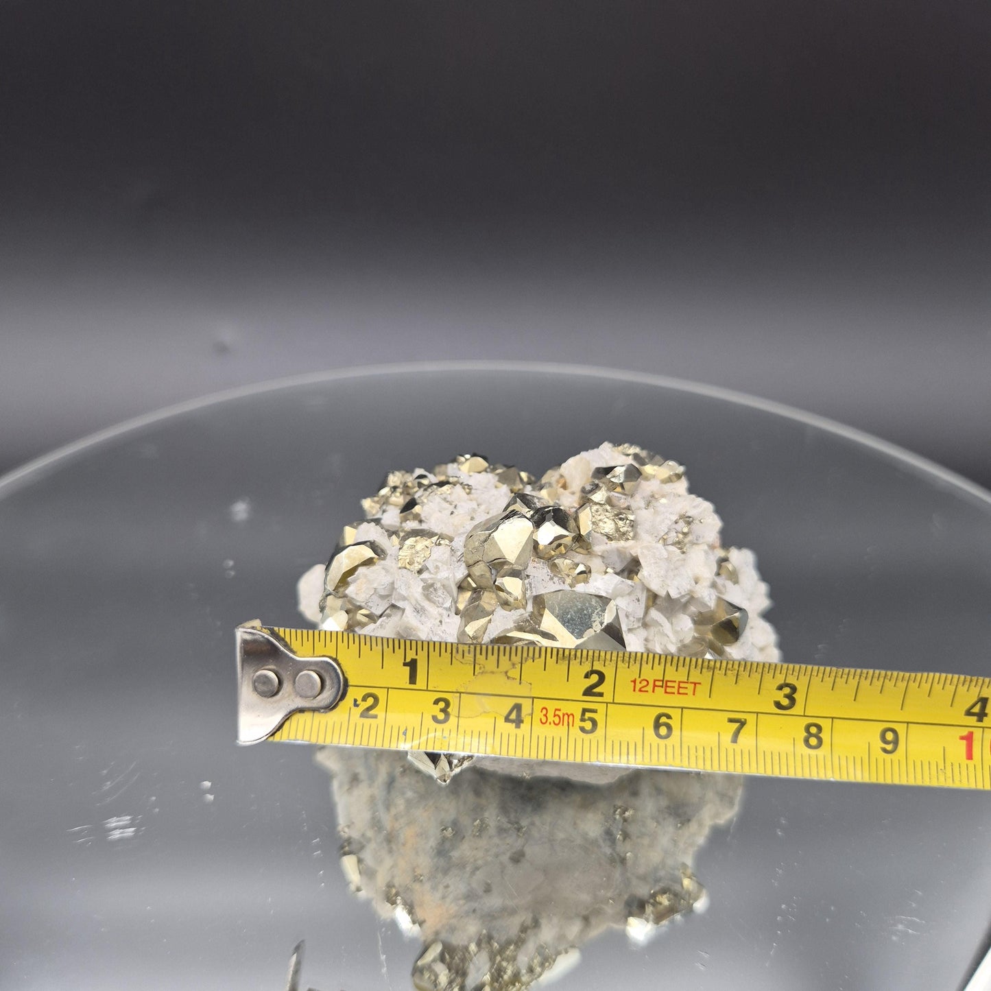 Pyrite with Translucent Dolomite Colombia .87 lbs (13.92 oz) Crystal Hoarder