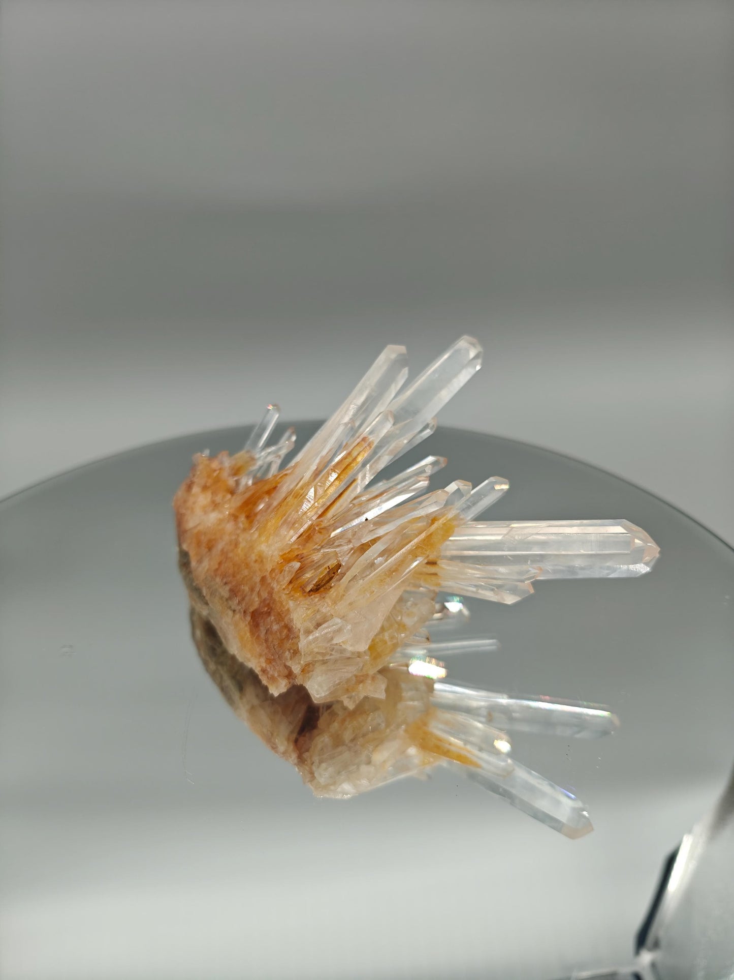 AAA+ Blue Smoke Golden Healer Lemurian Needle Cluster - Milton Mine, Colombia - 5 x 5in - 13.1 oz - Rare Crystal Specimen Crystal Hoarder
