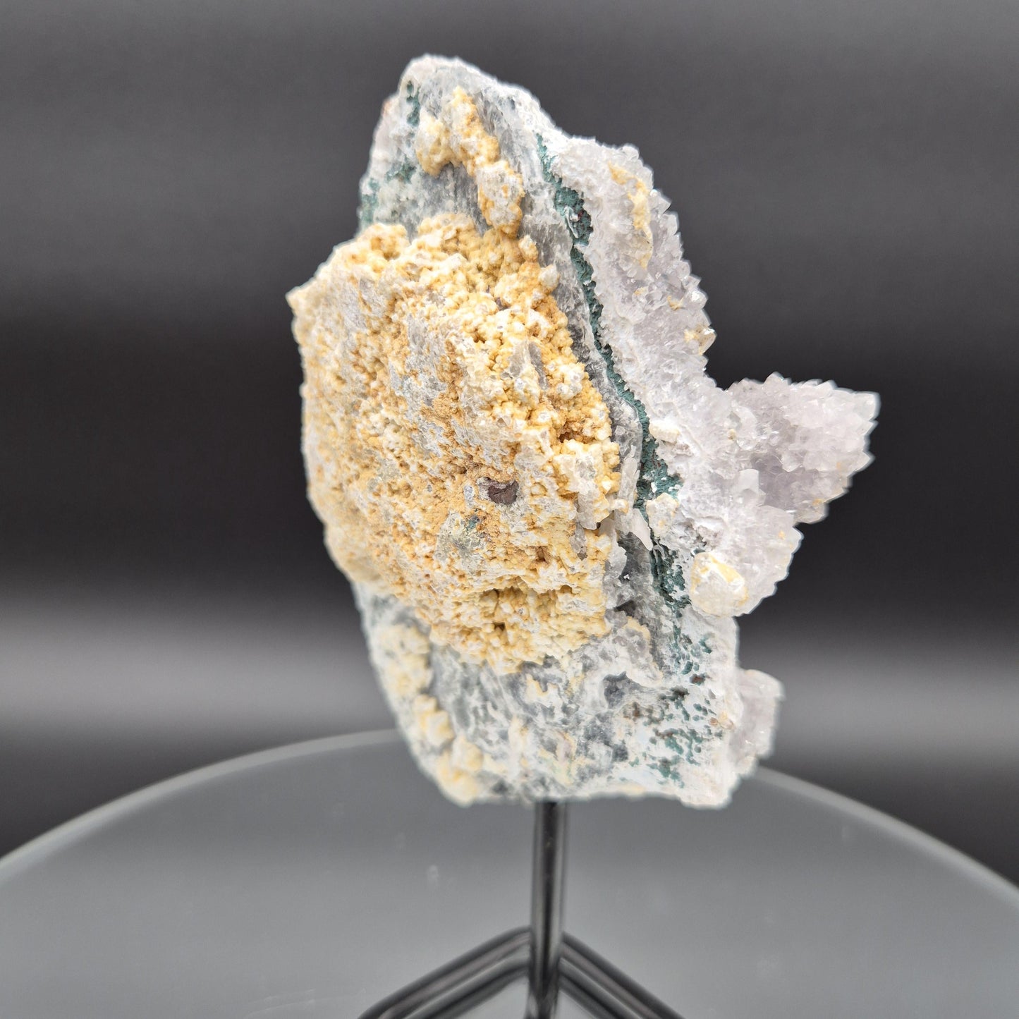Rare Amethyst Zeolite with Stalactite Formation | 7.5 x 4in | 1.26 lb Amethyst Flower | Unique Crystal Specimen Crystal Hoarder