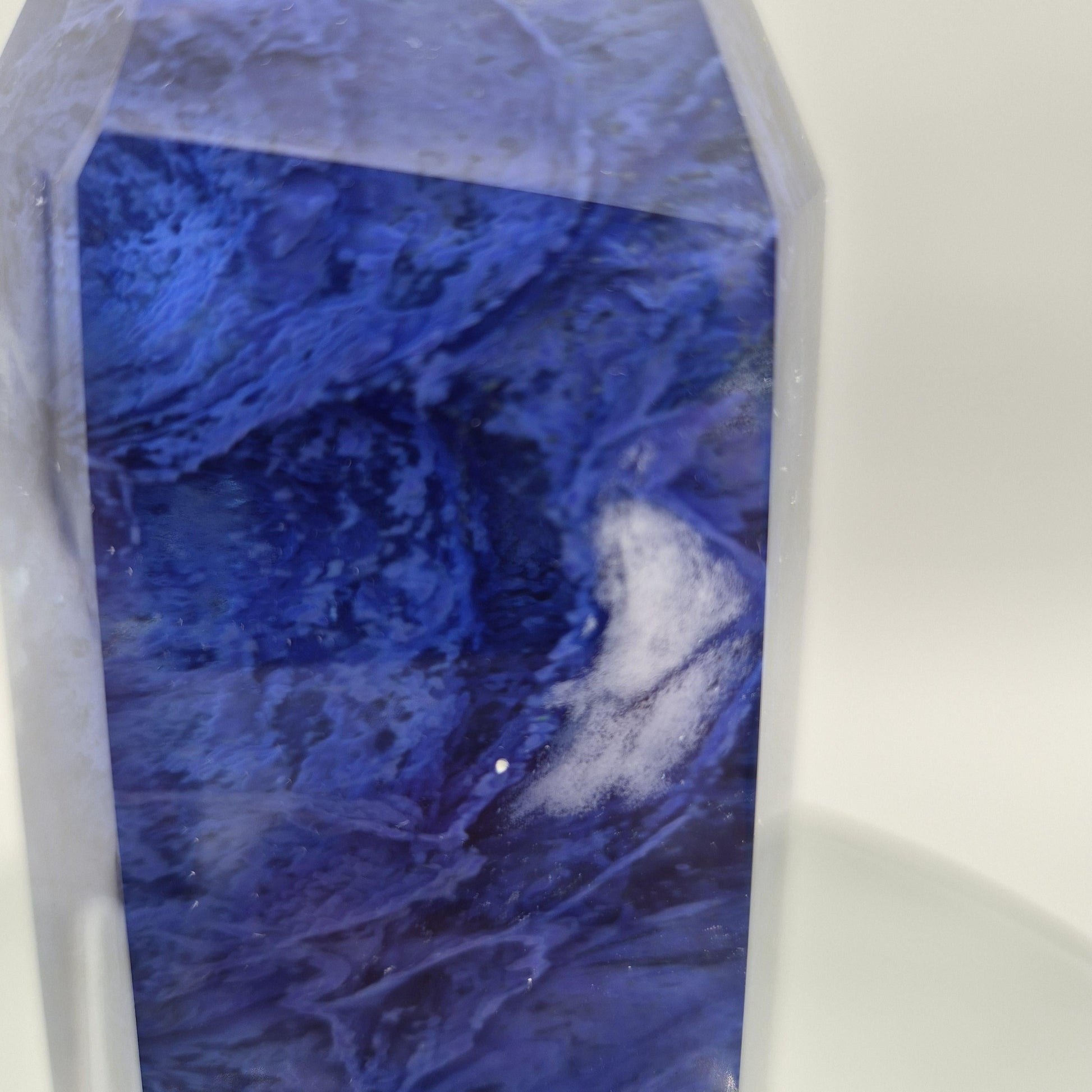 High Quality Blue Smelting Quartz Tower (Man-Made) – Also Known as Blue Goldstone Crystal Hoarder