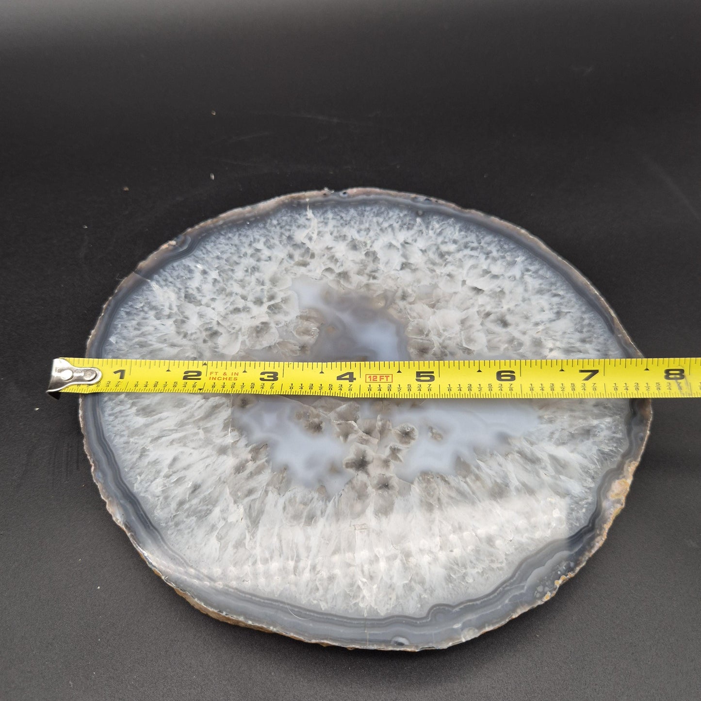 Quartz with Blue Agate Slab from Brazil 2.8 lbs Crystal Hoarder Crystal Hoarder