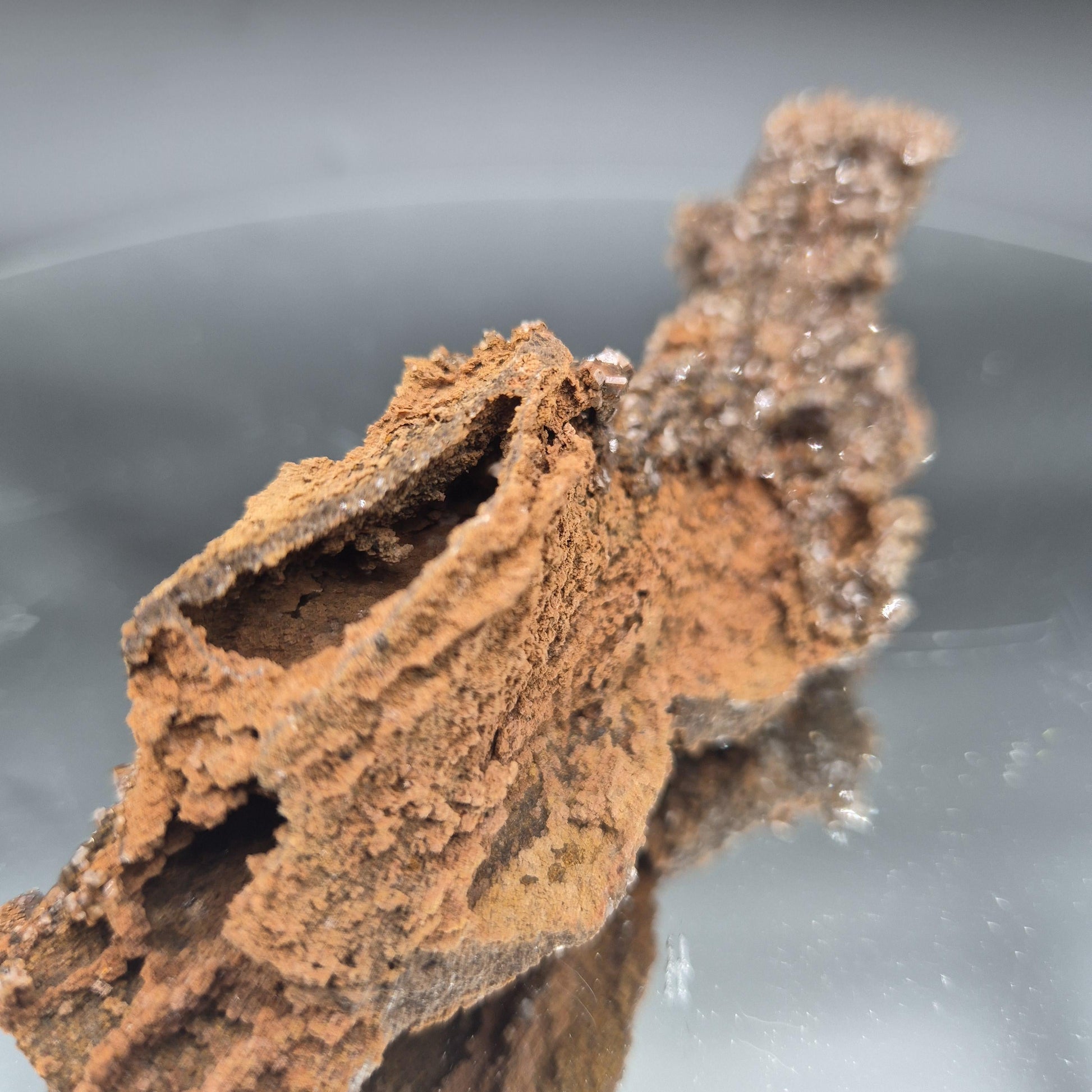 Rare AAA+ Red Sugar Diamond Calcite Crystal | Potosi Mine Mexico | 4 oz Crystal Hoarder