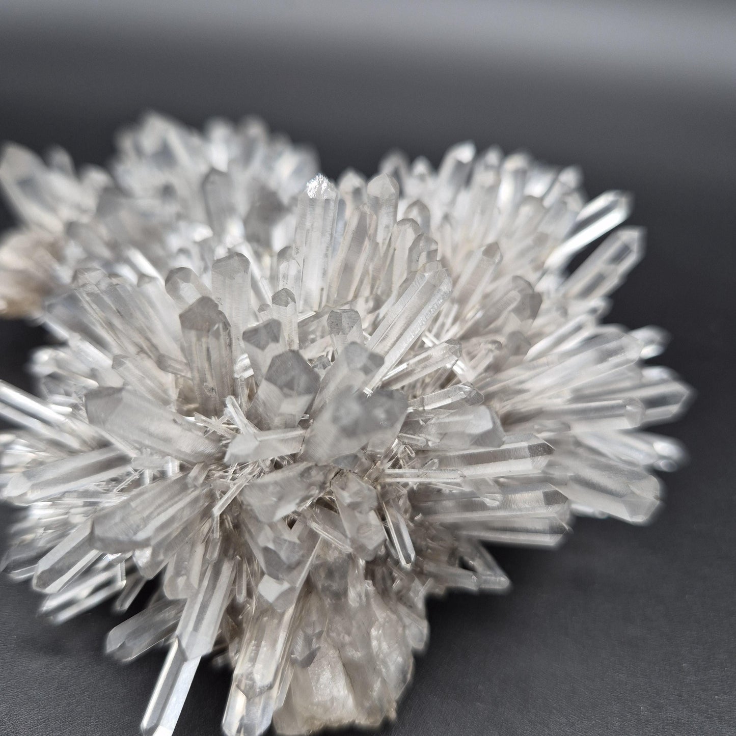Rare DOW Chrysanthemum Lemurian Quartz Cluster with Pyrite Colombia 0.81 lbs Crystal Hoarder Crystal Hoarder