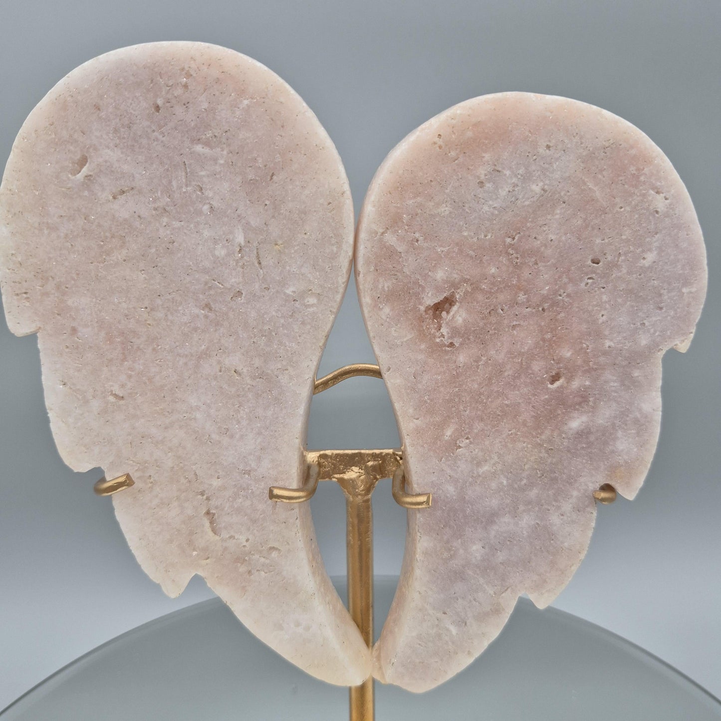 Pink Amethyst Angel Wings - Brazilian Pink Amethyst Display - Natural Crystal Wings - 9in Tall Statement Piece - 2.42 lbs Crystal Hoarder