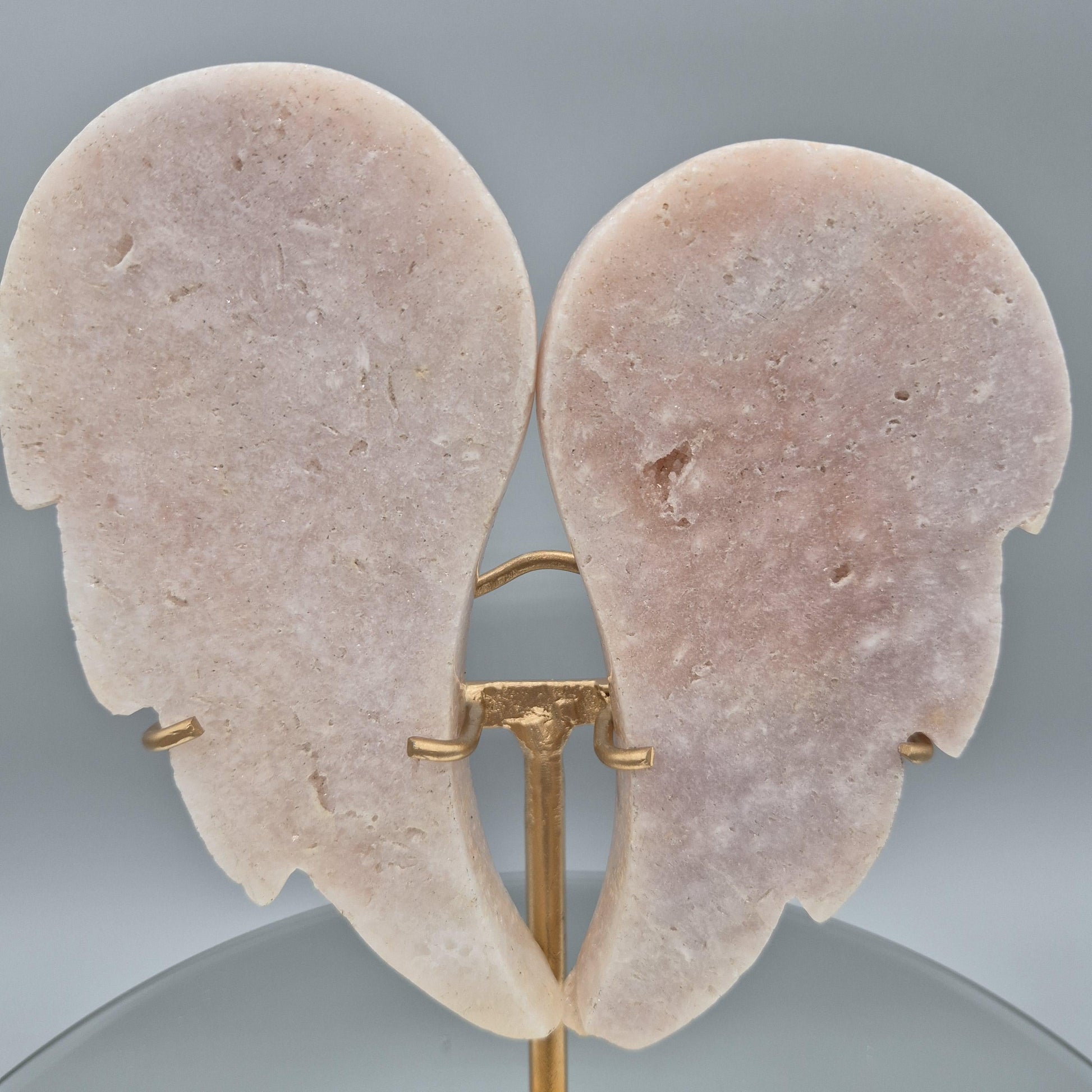 Pink Amethyst Angel Wings - Brazilian Pink Amethyst Display - Natural Crystal Wings - 9in Tall Statement Piece - 2.42 lbs Crystal Hoarder