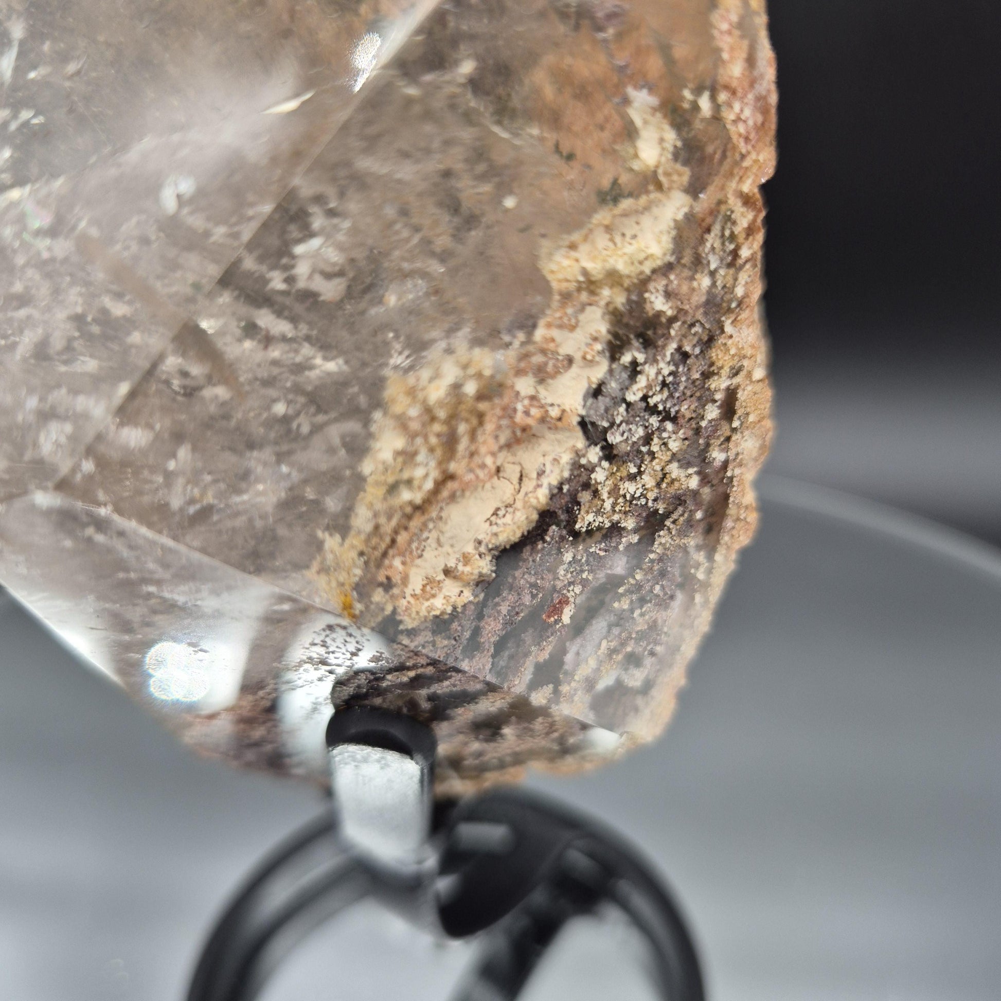 AAA+ Light Smoky Quartz Garden Inclusion (Lodolite) - Brazil - 1.17 lbs - 6 x 3in - Scenic Phantom Quartz Crystal Crystal Hoarder