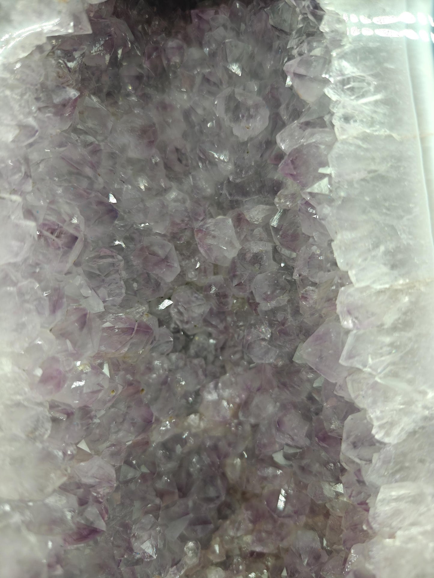 Large Amethyst Cathedral Cave - 25.15 lbs Brazilian Amethyst with UV Reactive Calcite | Statement Crystal Display Crystal Hoarder