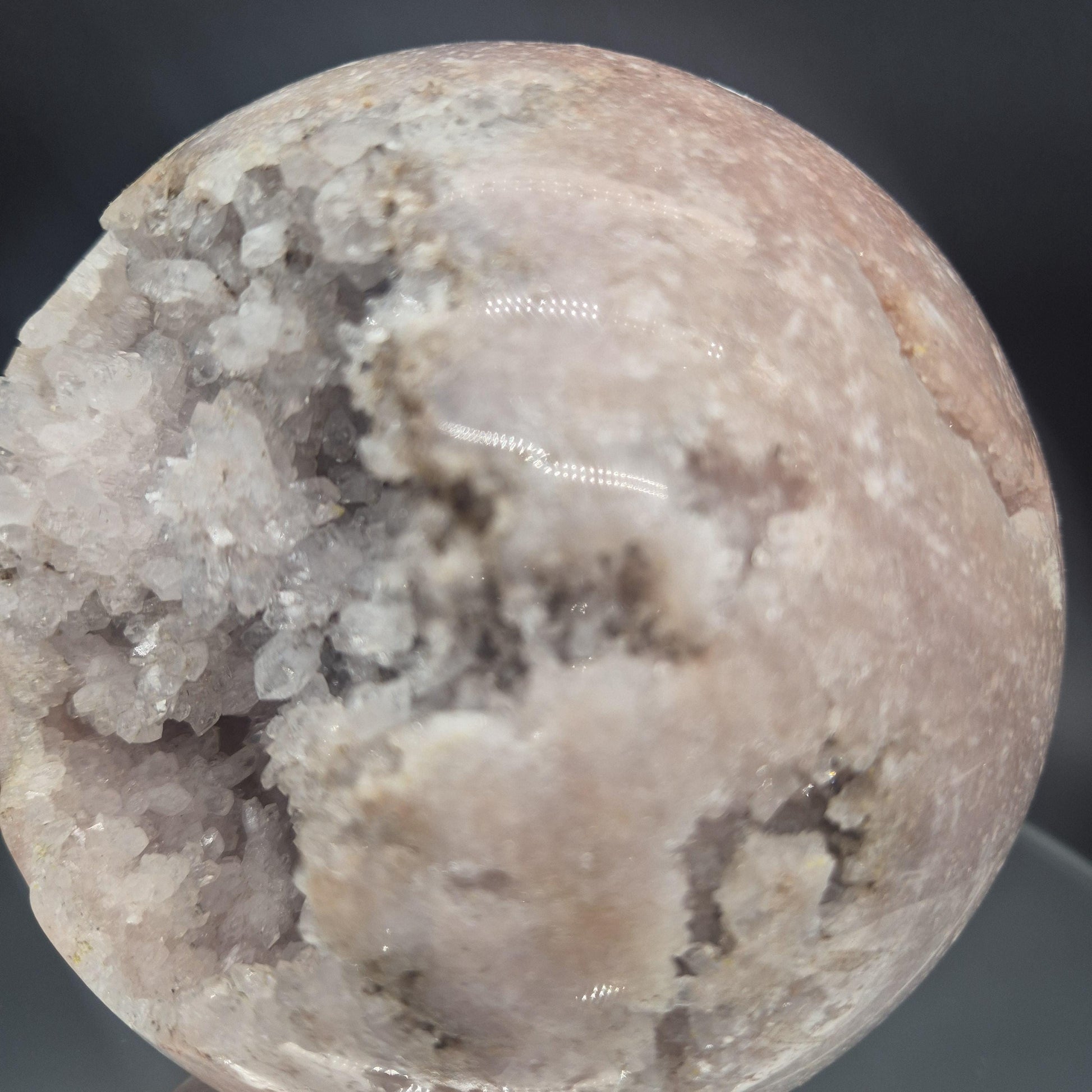 Huge AAA+ Pink Amethyst Sphere - 5 Inch (125mm) - 6.62 lbs - Brazil - Rare High-End Crystal Decor Crystal Hoarder
