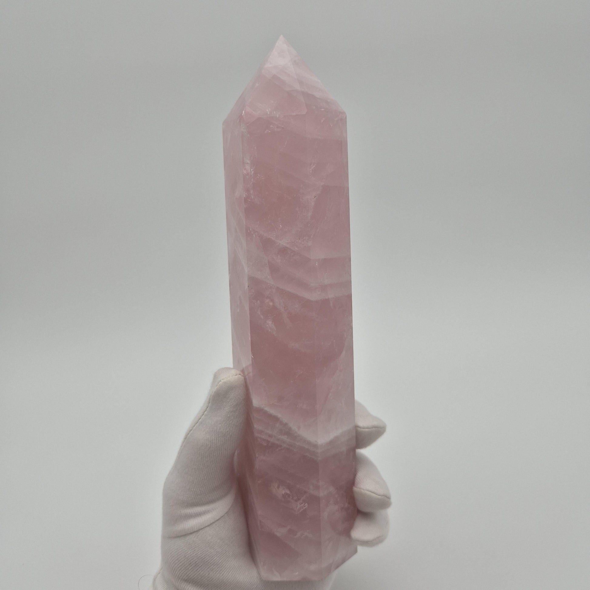 Rose Quartz Tower - 2.67 lb | 9.5in Tall | Display-Ready Beauty Crystal Hoarder