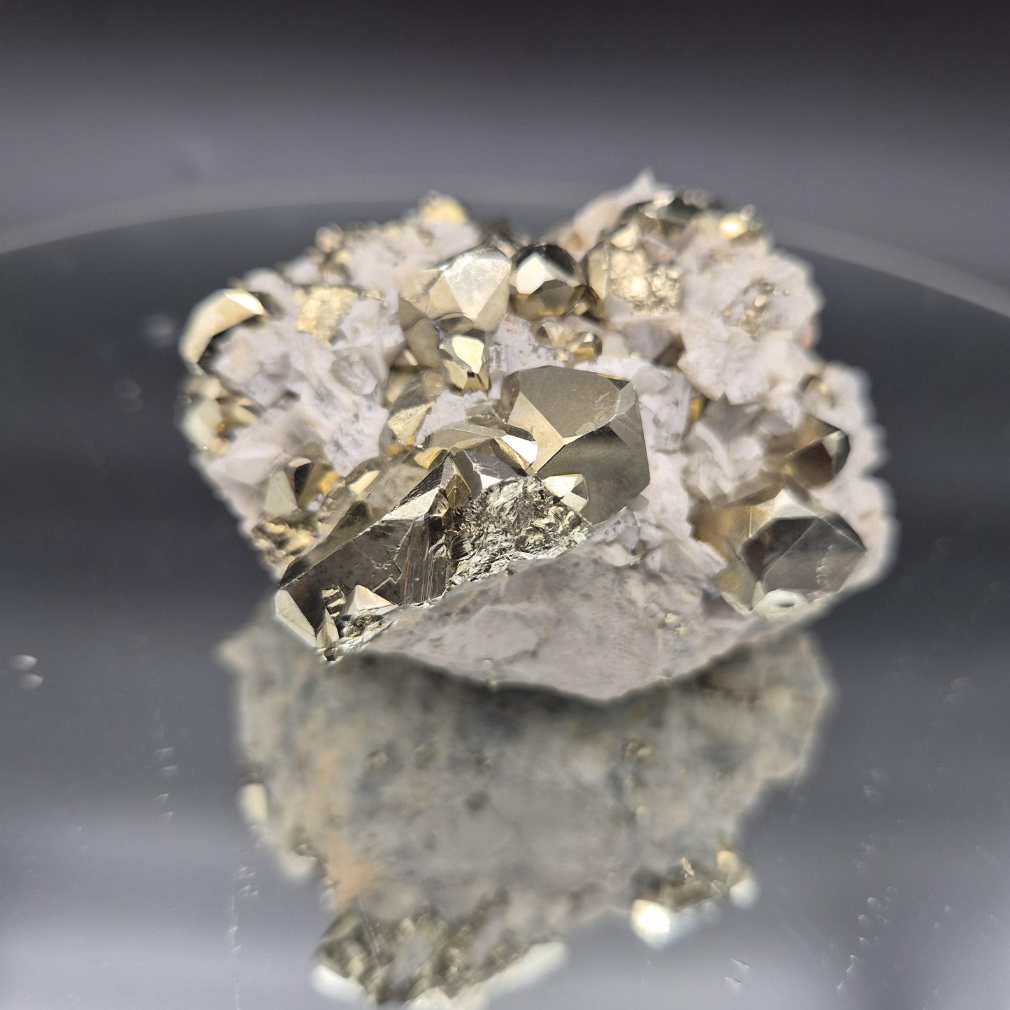 Pyrite with Translucent Dolomite Colombia .87 lbs (13.92 oz) Crystal Hoarder