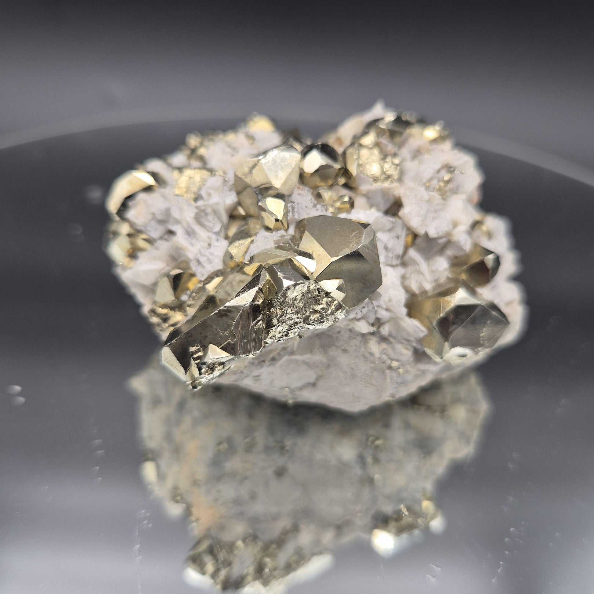Pyrite with Translucent Dolomite Colombia .87 lbs (13.92 oz) Crystal Hoarder