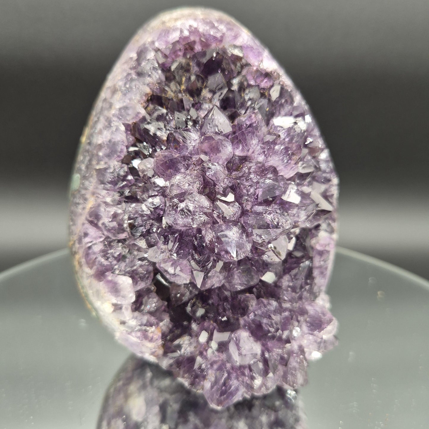 AAA+ Huge Amethyst Egg - Uruguay 5.17 lbs, 4.5 x 5in Crystal Hoarder