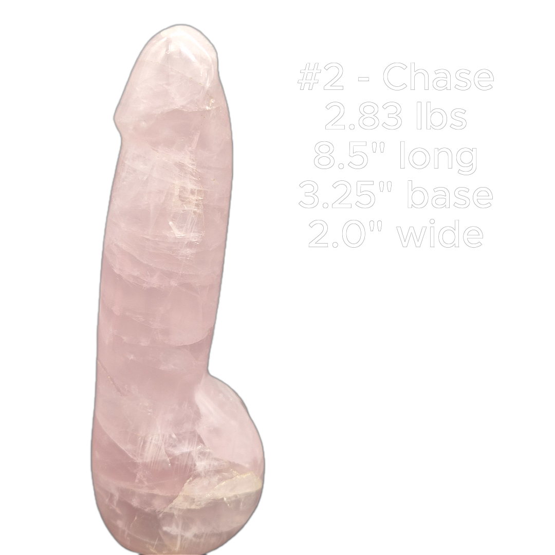 Rose Quartz Penis Sculpture Set | Hand Carved Crystal Collection | Funny Gift | Pink Crystal Decor Crystal Hoarder