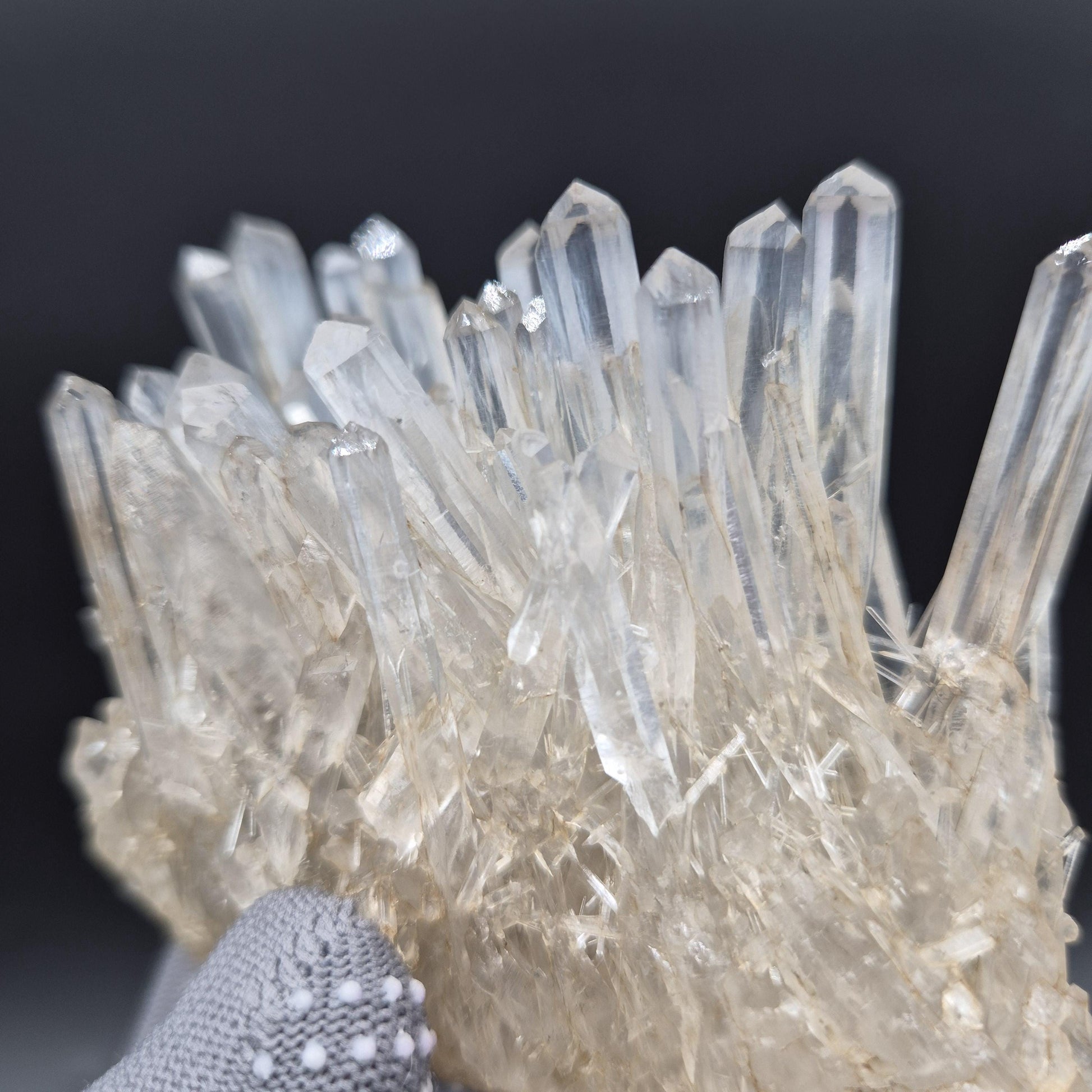 Rare AAA+ Temple Heart Starburst DOW Chrysanthemum Lemurian Quartz Cluster | Colombia | 9.28 oz Crystal Hoarder