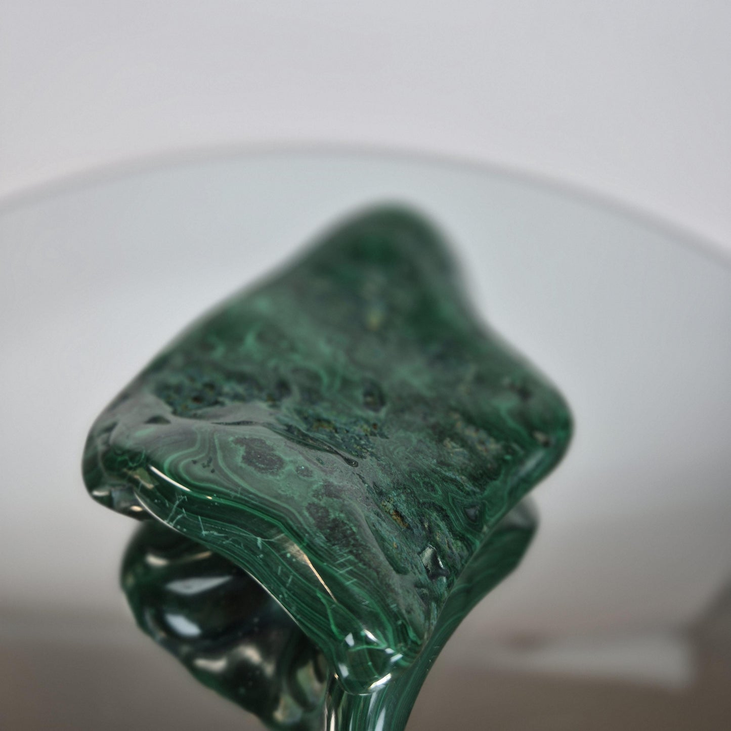 Polished Malachite from Congo - 1.07 lbs - Collector Grade Display Stone - AAA+ Quality Crystal Hoarder