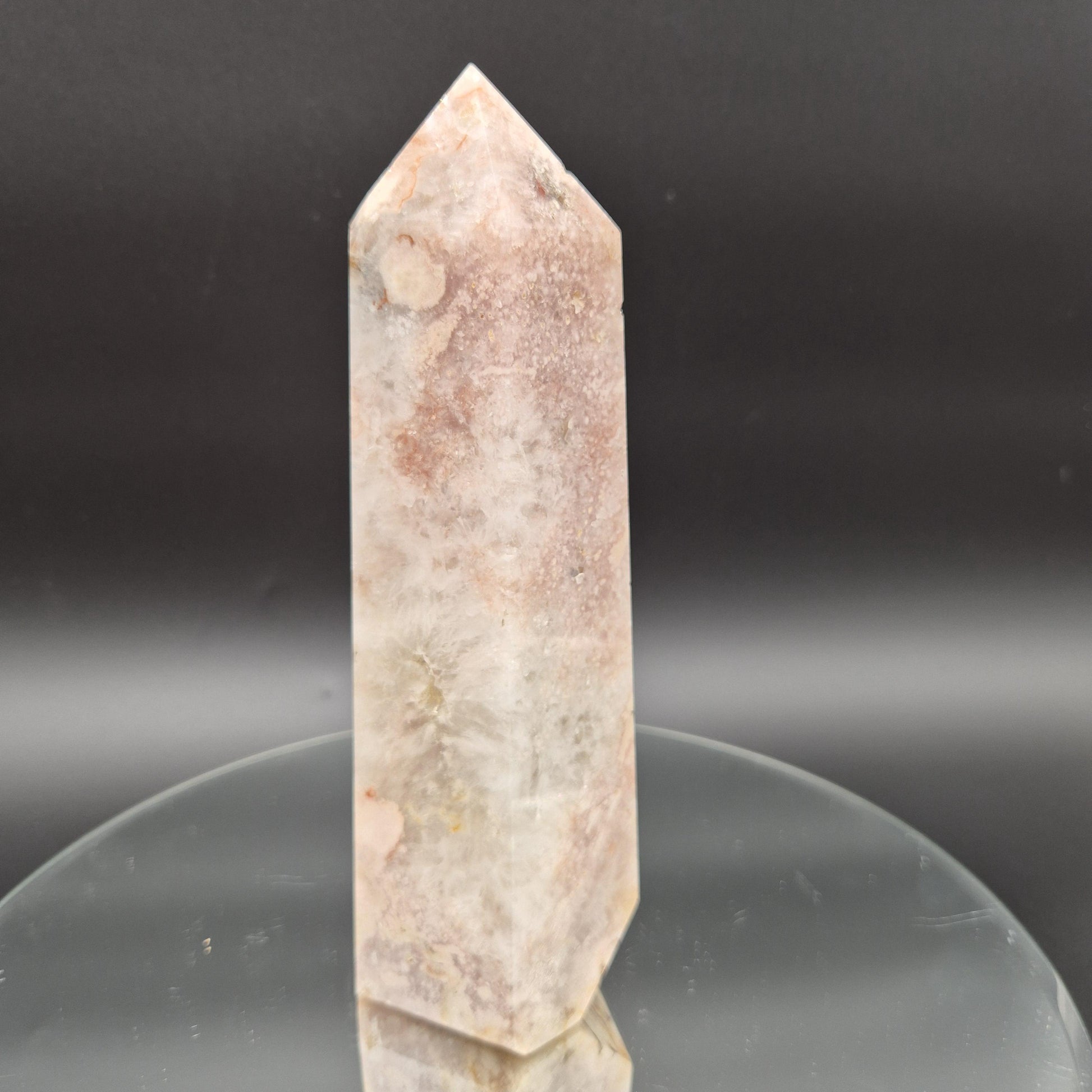 Pink Amethyst Flower Tower – Polished Crystal Point – 3.4 lb 9" Display Specimen Crystal Hoarder