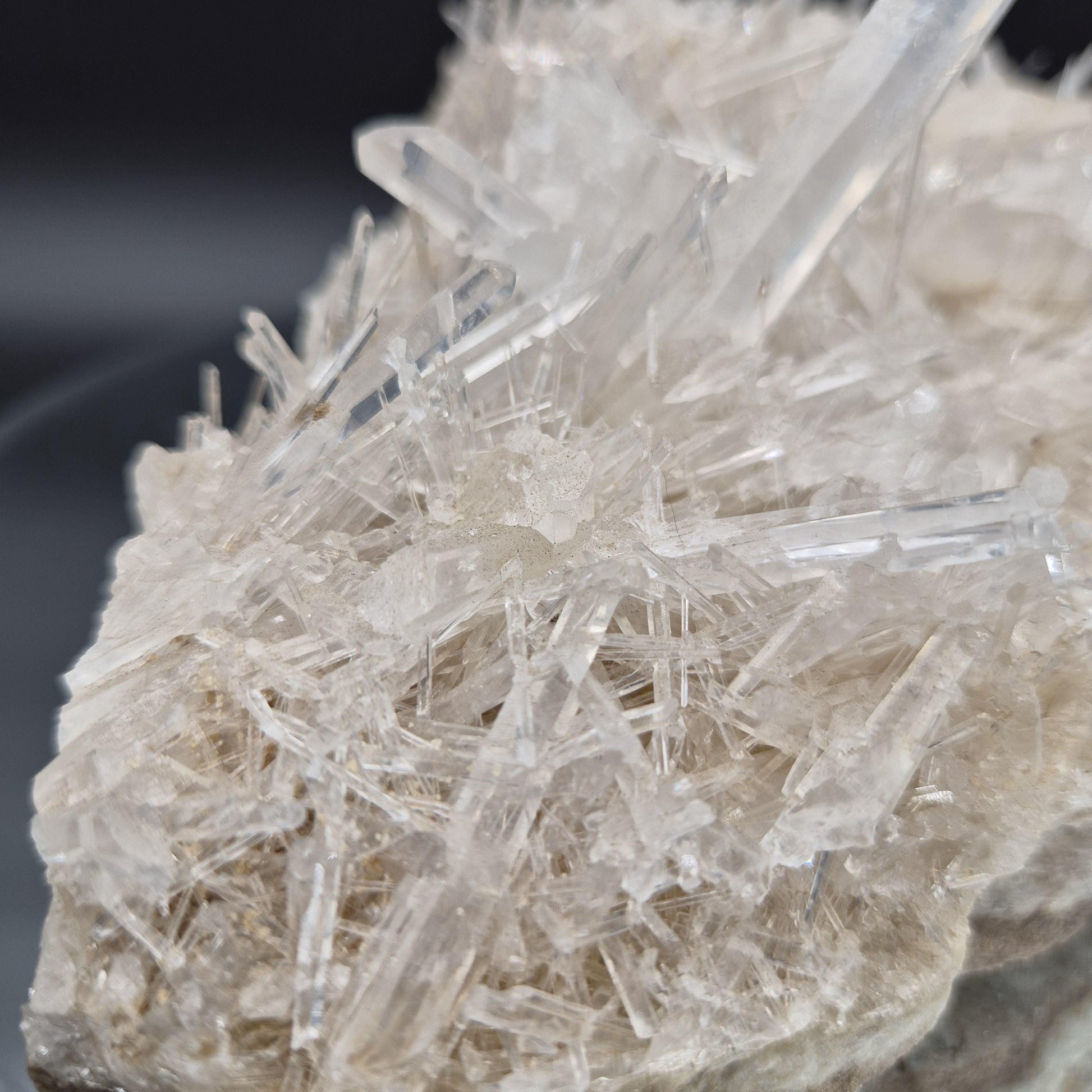 Huge Water Clear Needle Lemurian Quartz Cluster - Colombia - 8.72 lbs - 10 x 9in - Collector Grade Crystal Hoarder