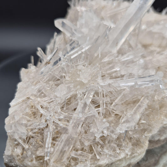 Huge Water Clear Needle Lemurian Quartz Cluster - Colombia - 8.72 lbs - 10 x 9in - Collector Grade Crystal Hoarder