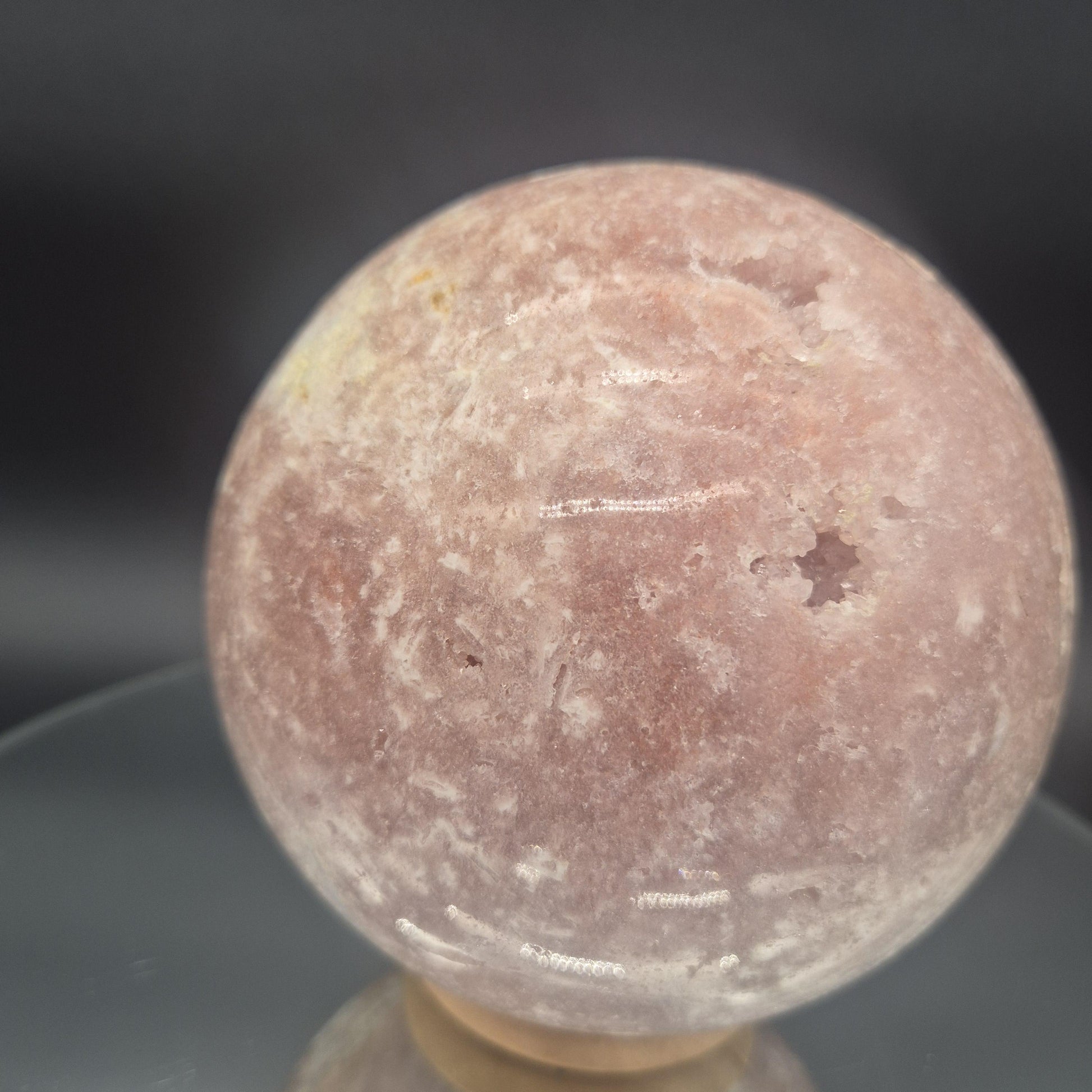Huge AAA+ Pink Amethyst Sphere - 5 Inch (125mm) - 6.62 lbs - Brazil - Rare High-End Crystal Decor Crystal Hoarder