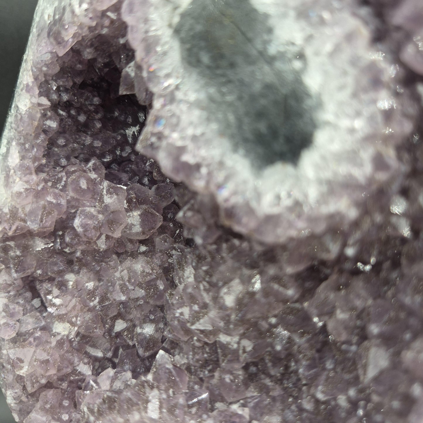 AAA+ Uruguay Amethyst Freeform with Stalactite Eye - 5.7 lbs - 11 x 6in - Druzy Quartz - One of a Kind Statement Piece Crystal Hoarder