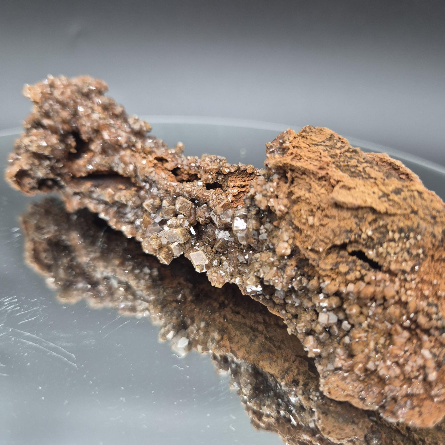 Rare AAA+ Red Sugar Diamond Calcite Crystal | Potosi Mine Mexico | 4 oz Crystal Hoarder