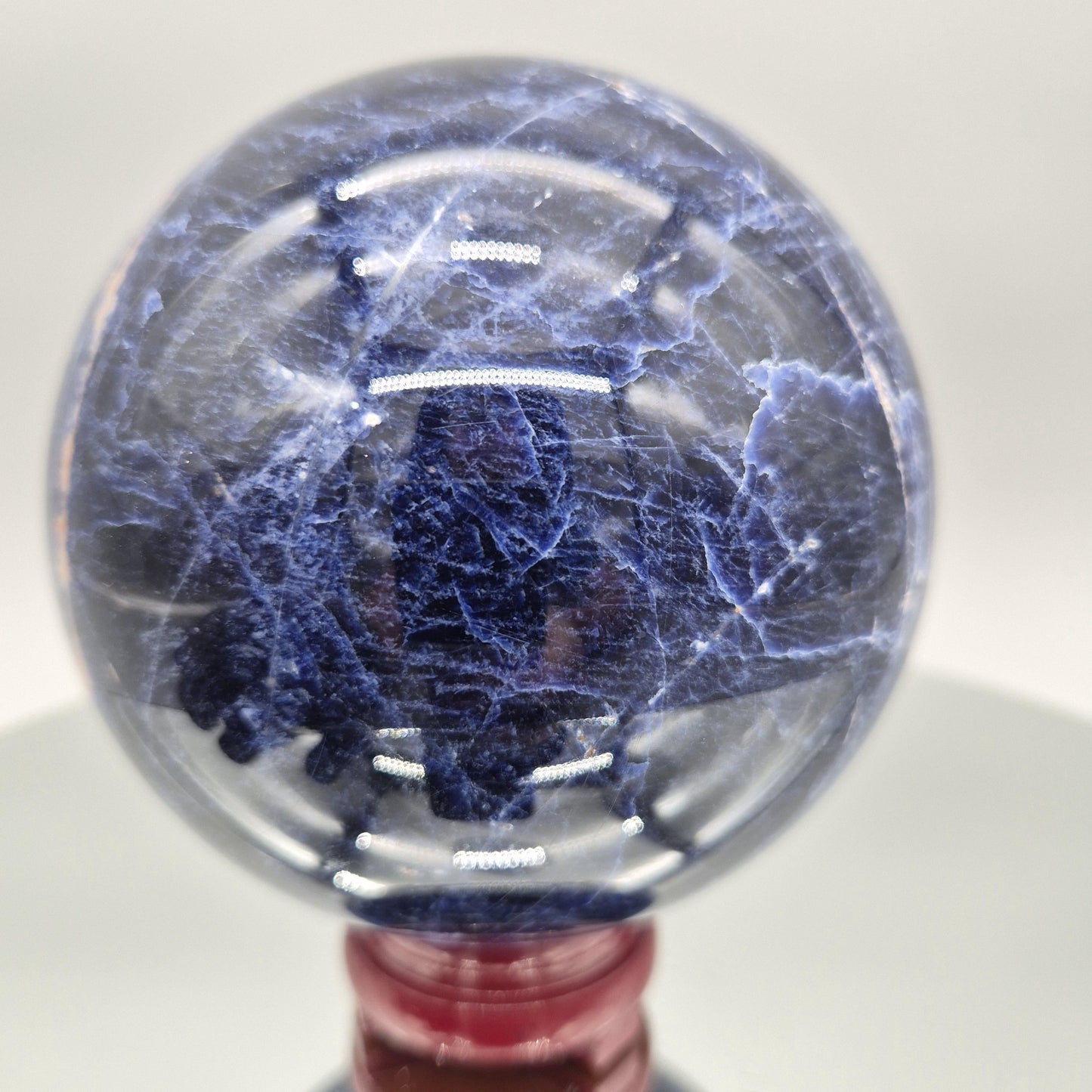 AAA+ Quality Dark Blue Sodalite Sphere – Deep Royal Blue Crystal Sphere Crystal Hoarder